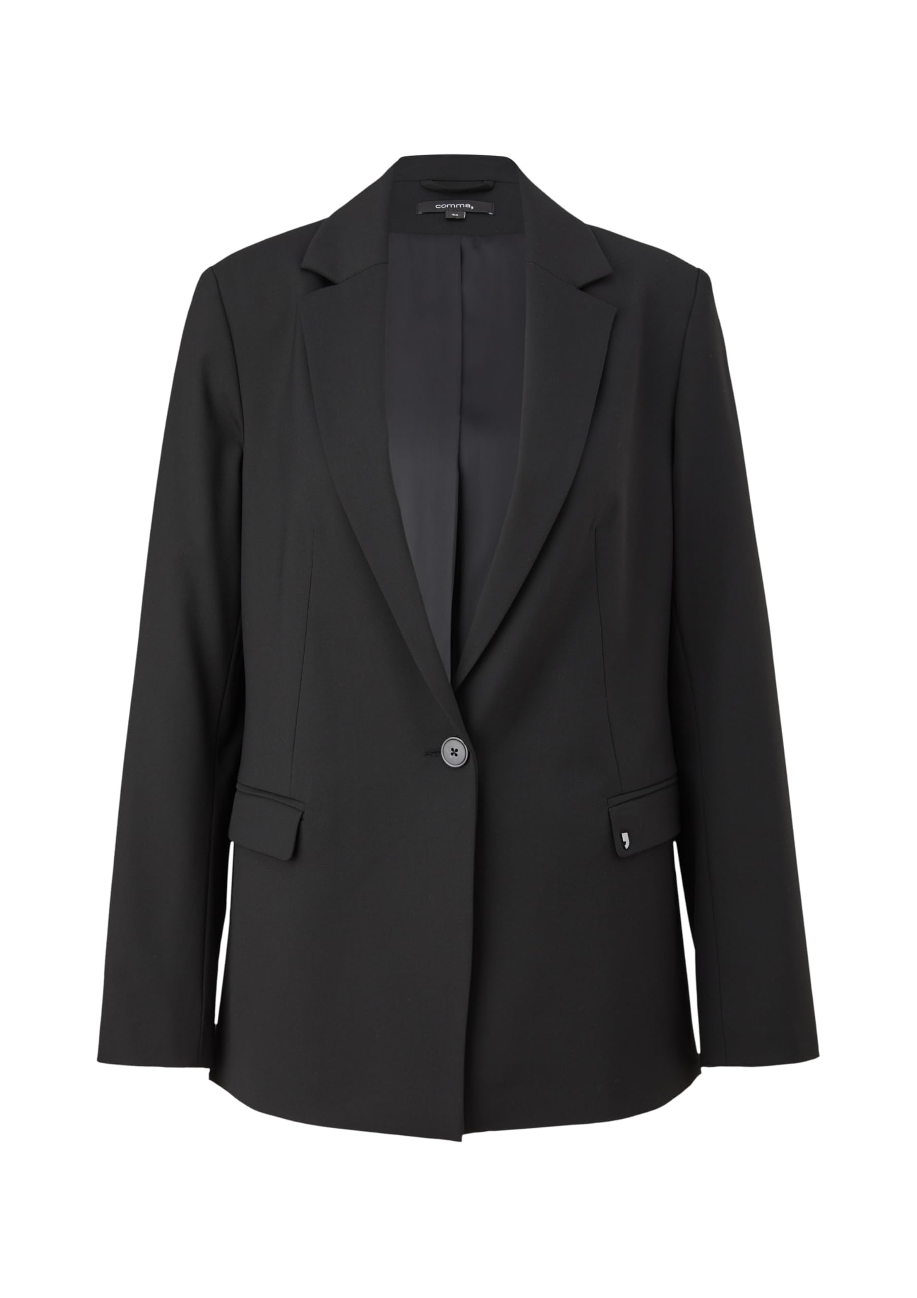 comma-blazers-2128345-blazer-gr-38-schwarz-knopfleiste image 3