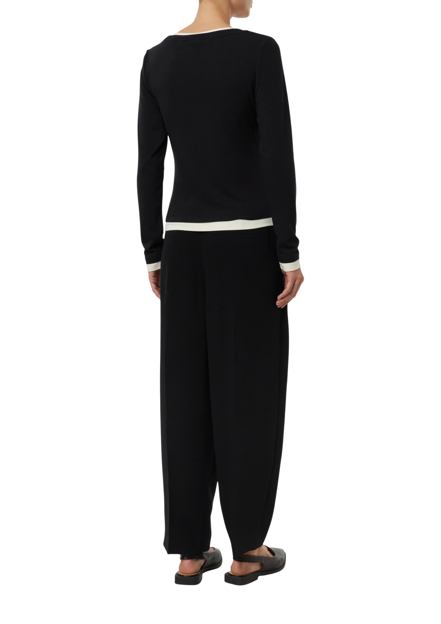 comma-tops-shirt-2176245-jersey-longsleeve-pastellt-rkis image 2