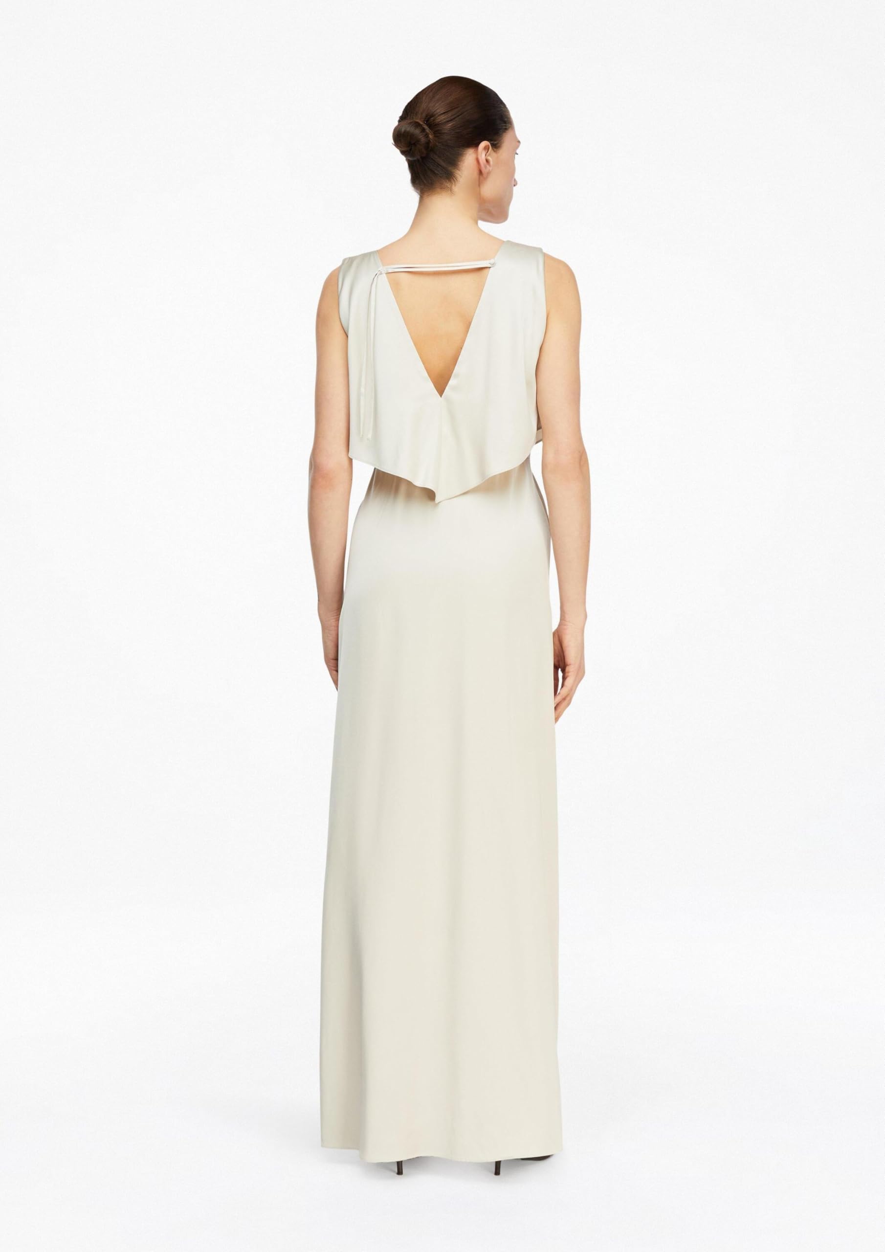 comma-satinkleid-mit-v-ausschnitt-kleid-34-bordeaux image 7