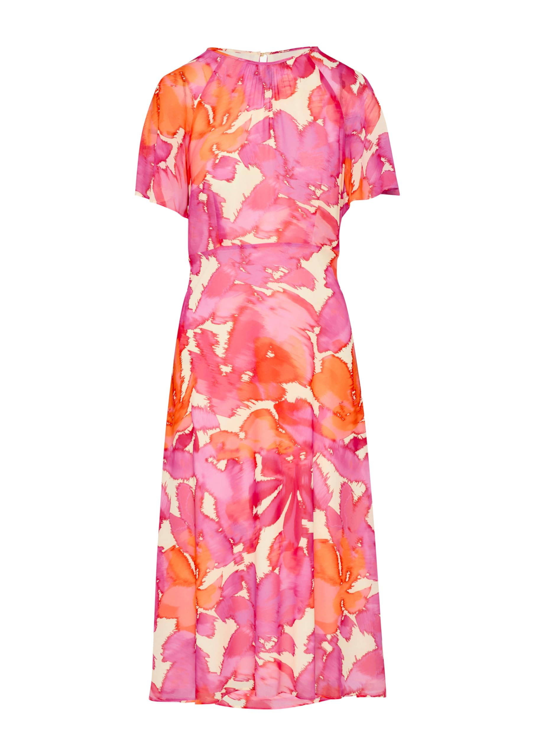 comma-midi-kleid-all-over-print-damenkleid-gr-44-pink image 3