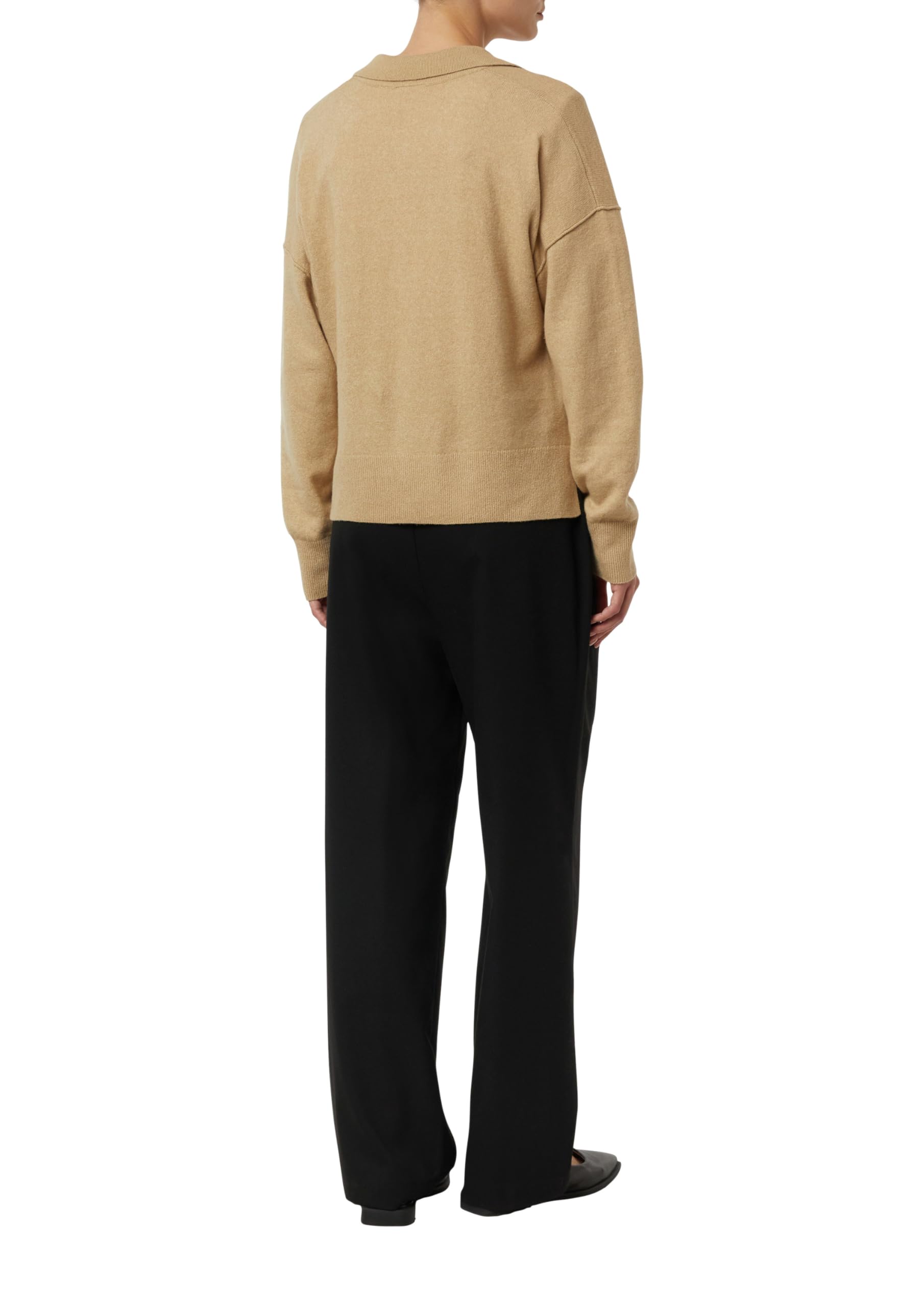 comma-strickpullover-polokragen-relaxed-fit-sandstein image 2