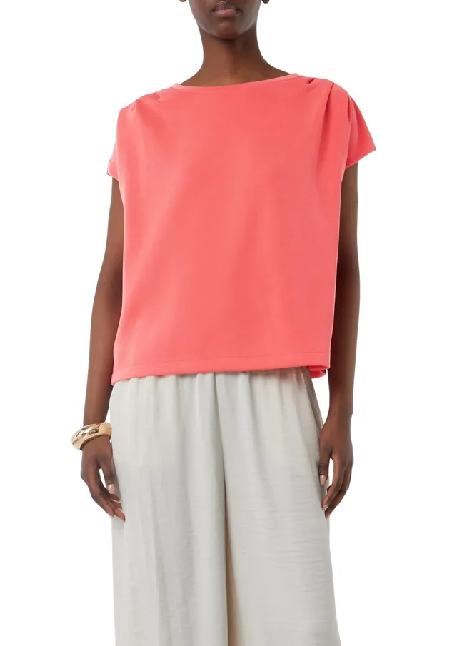 comma-sweatshirt-kurzarm-damen-gr-e-40-braun image 1