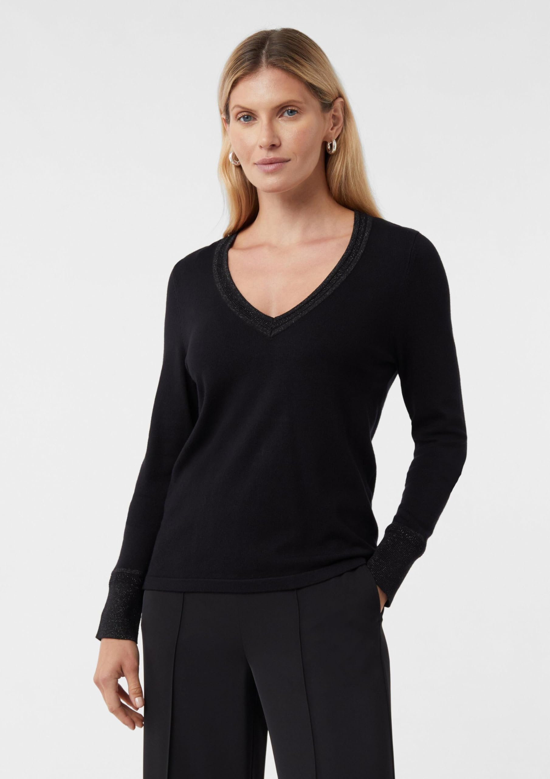 comma-feinstrickpullover-damen-petrol-glitzergarn image 6
