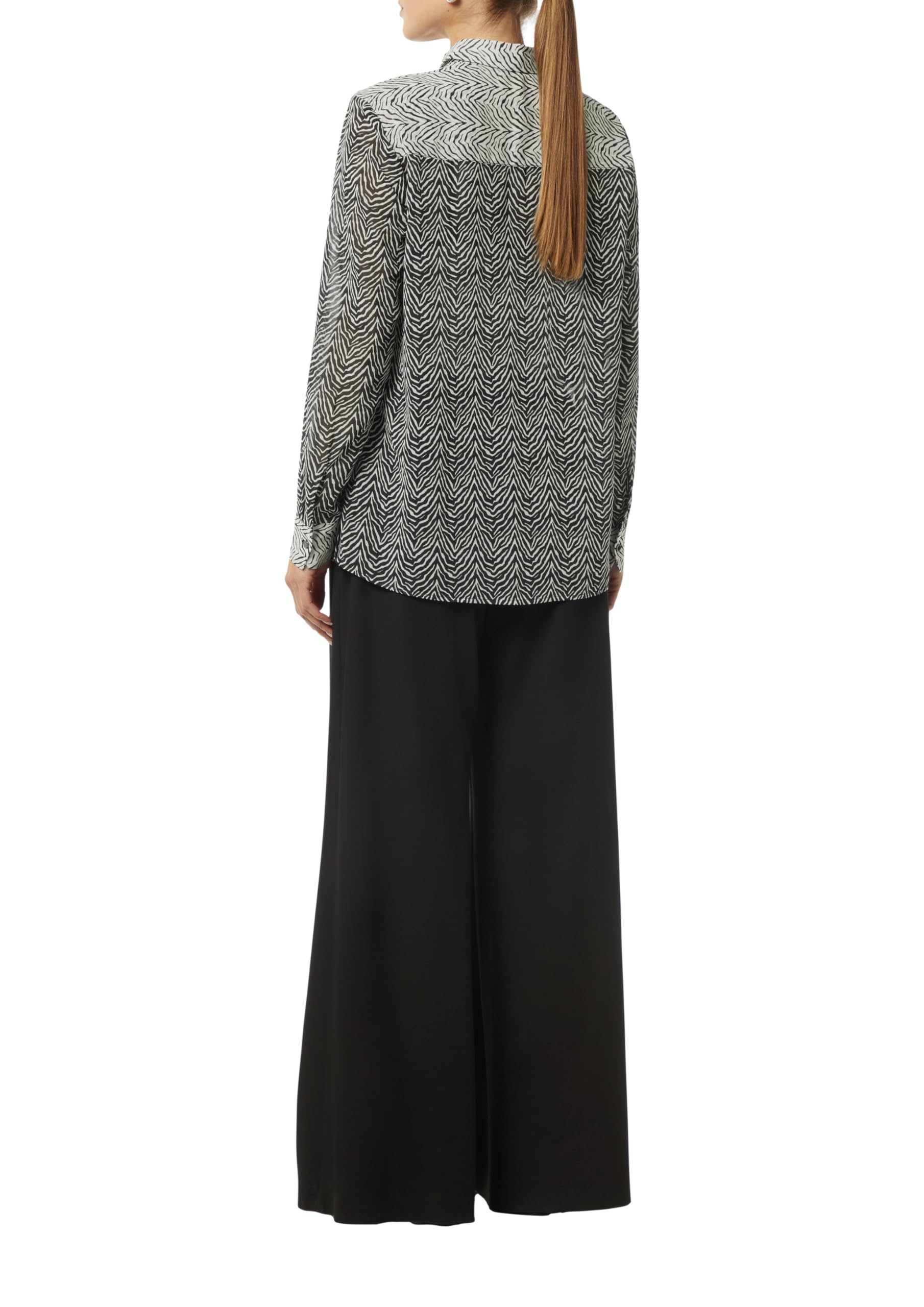 comma-chiffon-bluse-hemdkragen-damen-mit-allover-print image 2