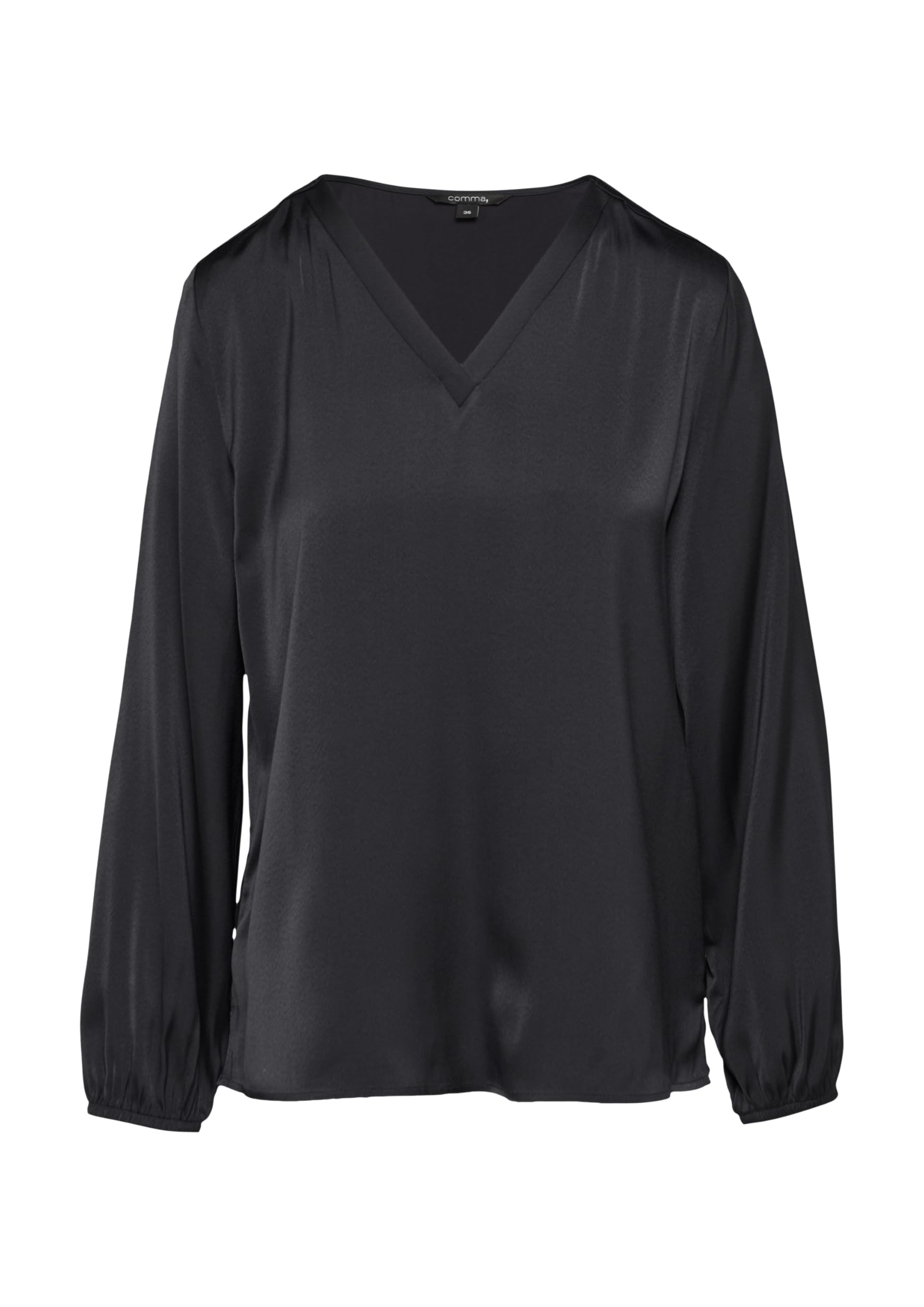 comma-satin-bluse-v-ausschnitt-elastisch-gr-34 image 3