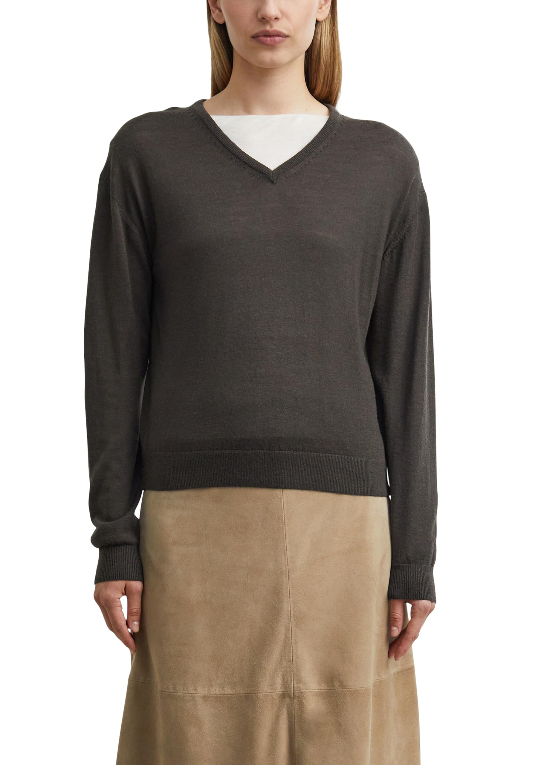 comma-strickpullover-v-ausschnitt-regular-fit-hellgrau-gr-36 image 8