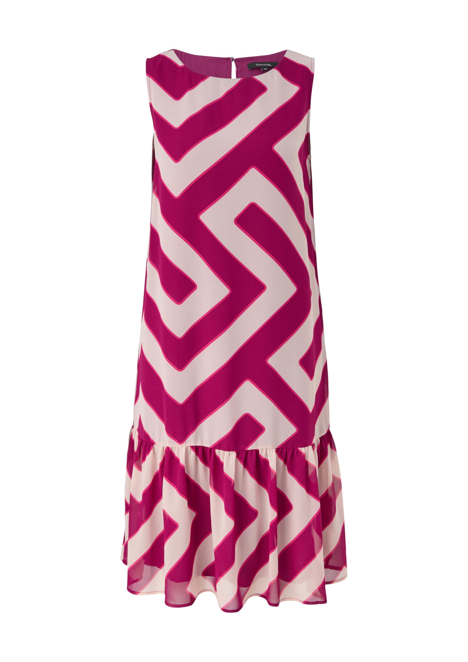comma-dresses-midikleid-mit-volants-fuchsia-gr-34 image 4