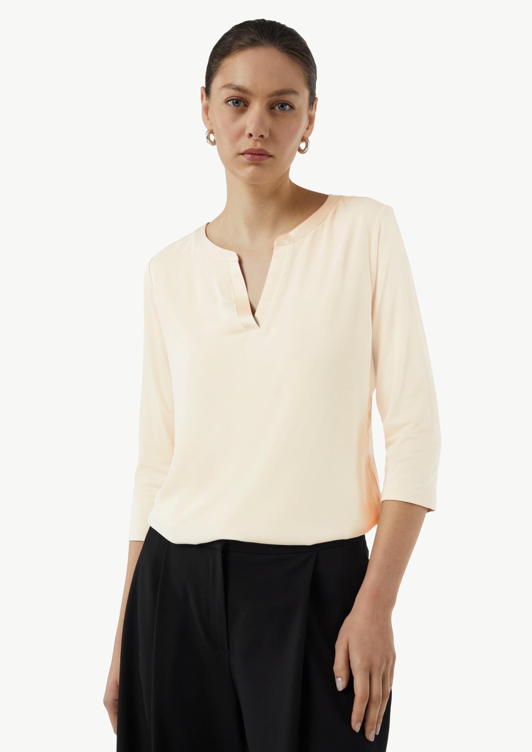 comma-t-shirt-2151665-gr-42-braun-tunika-ausschnitt image 6