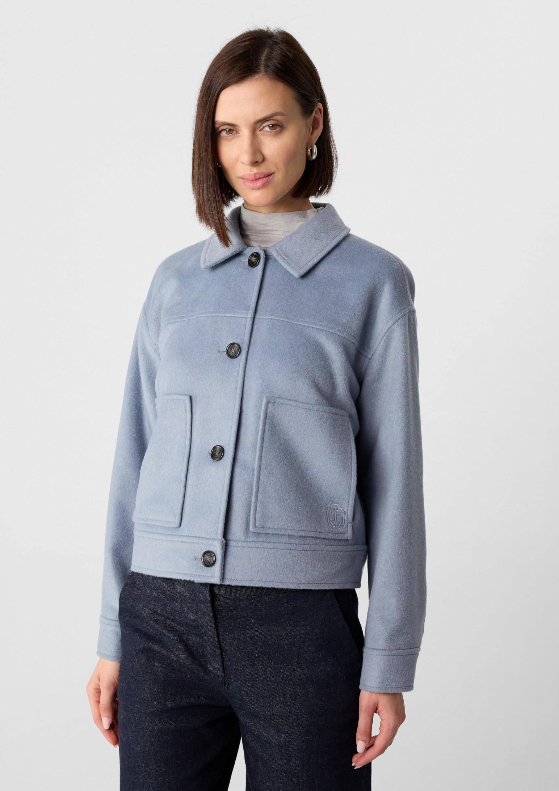 comma-jacke-damen-wollmix-bomber-oversize-gr-46 image 3