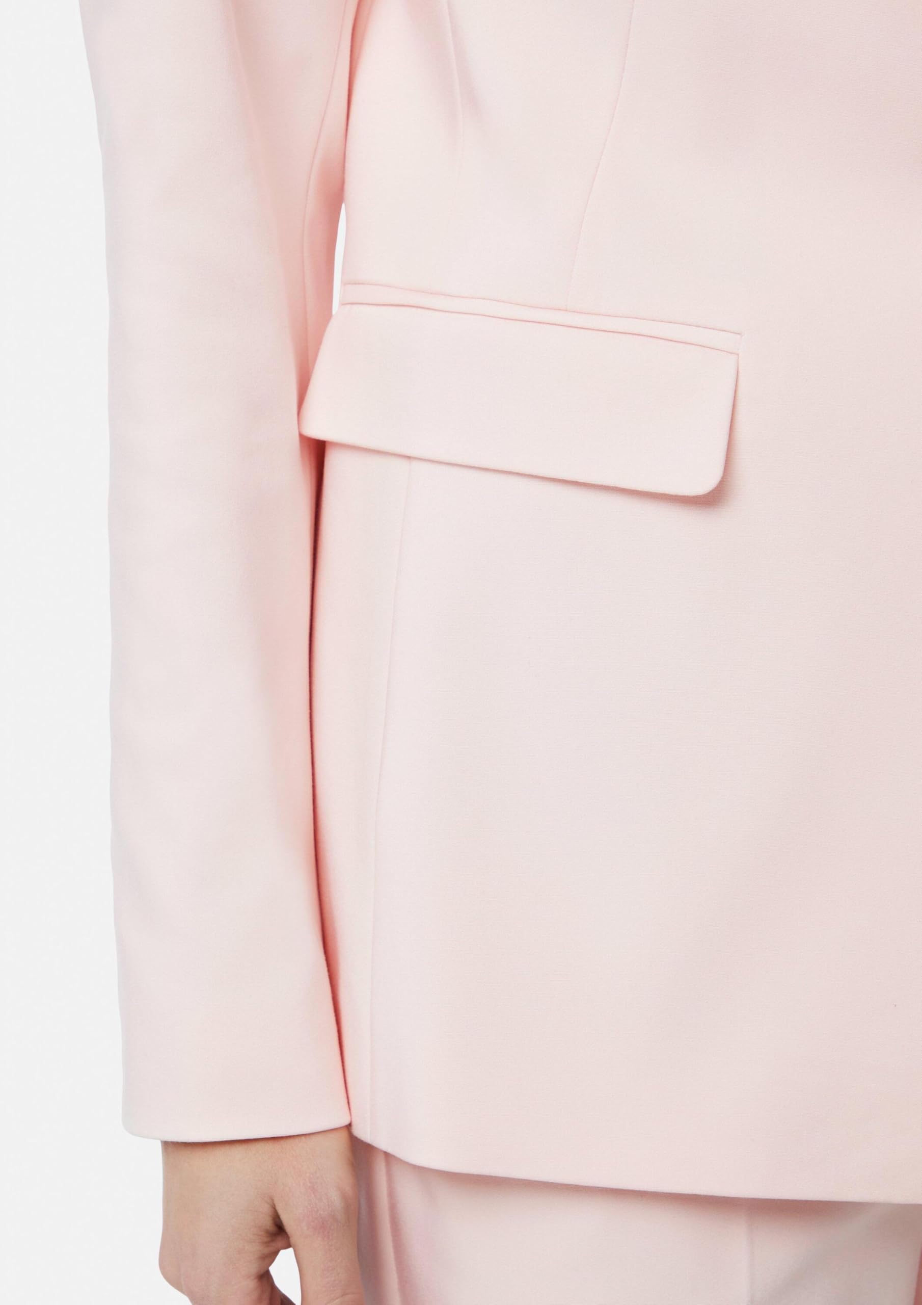 comma-taillierter-satin-blazer-hellblau-5084-pattentaschen image 4