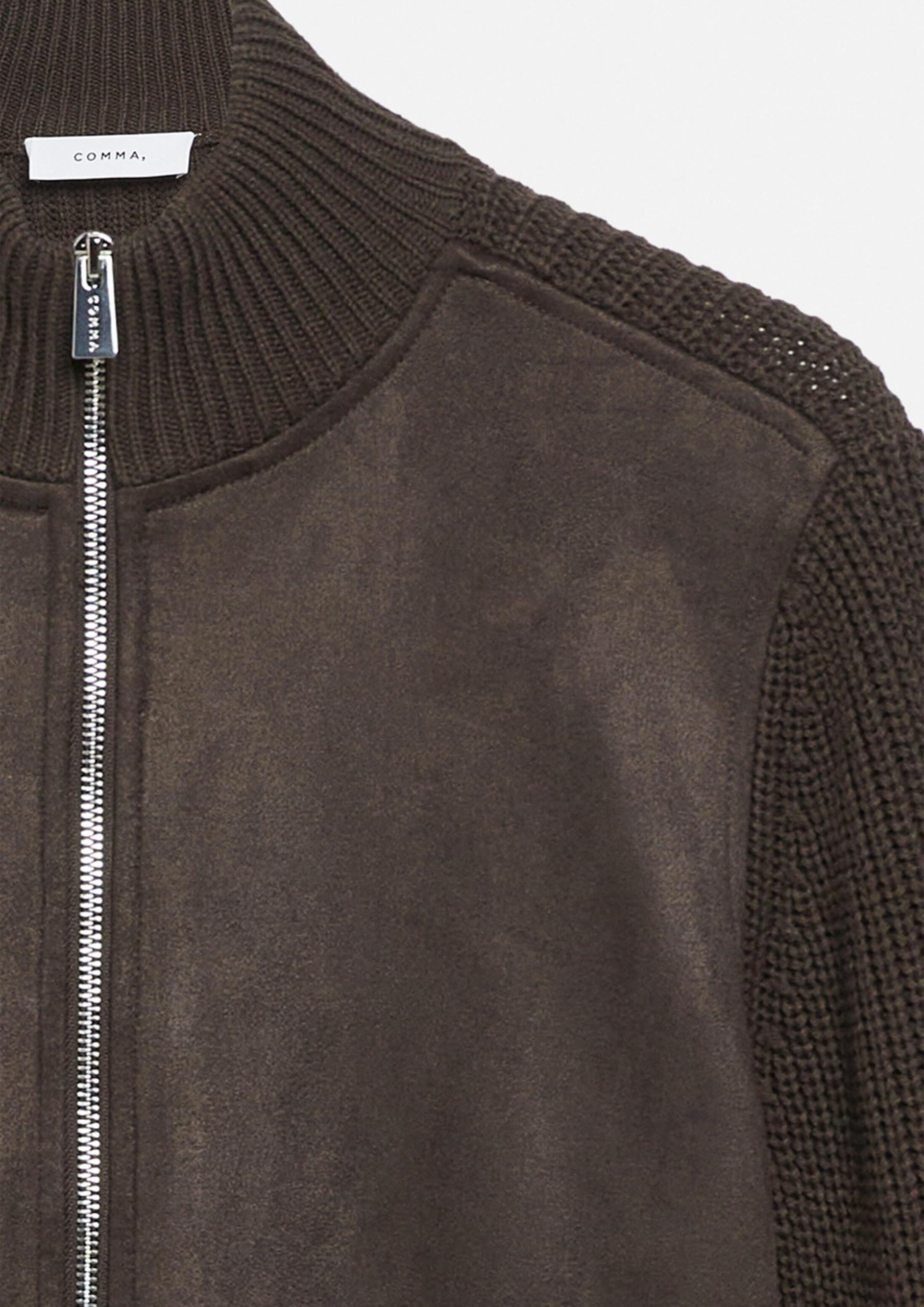 comma-knitwear-2184994-strickjacke-34-velours-patch image 3