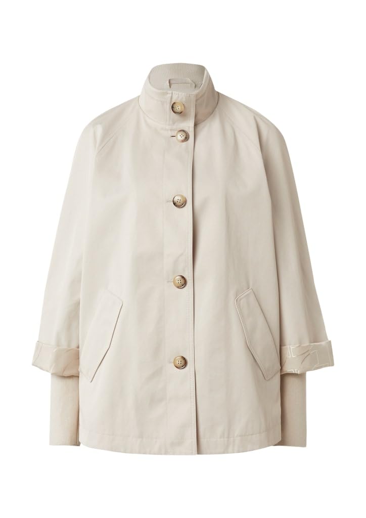 comma-cape-jacke-mit-stehkragen-jacke-xs-baumwolle image 1