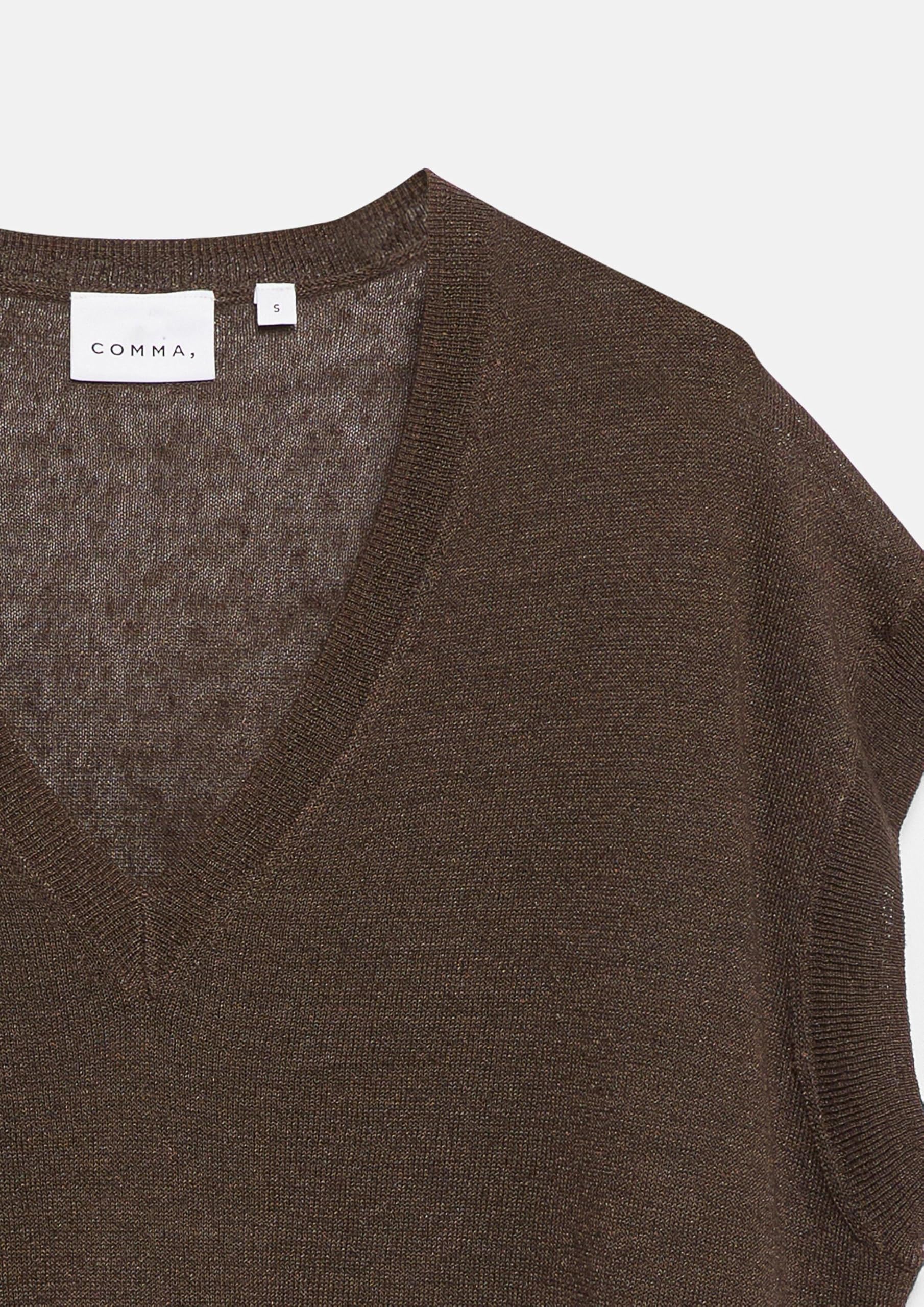 comma-strickpullover-feinstrick-dunkelbraun-relaxed image 5