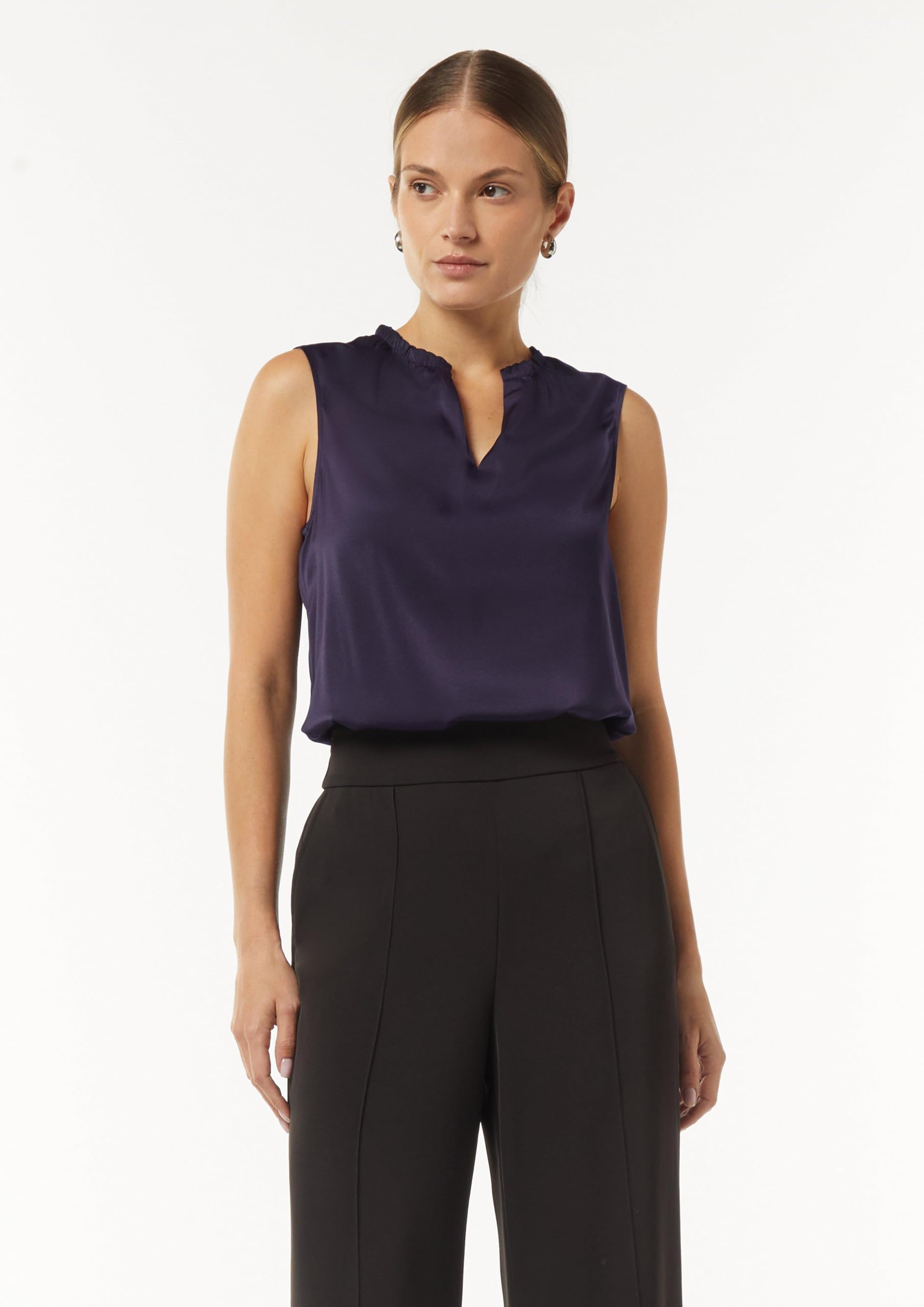 comma-tops-satintop-elastisch-gr-e-46-aubergine image 3