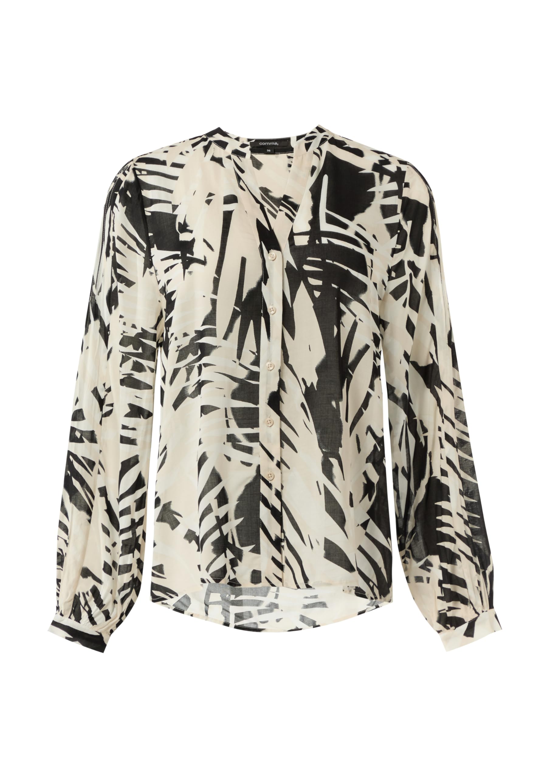 comma-bluse-2148567-stehkragen-shirt-schwarz-gr-46 image 4