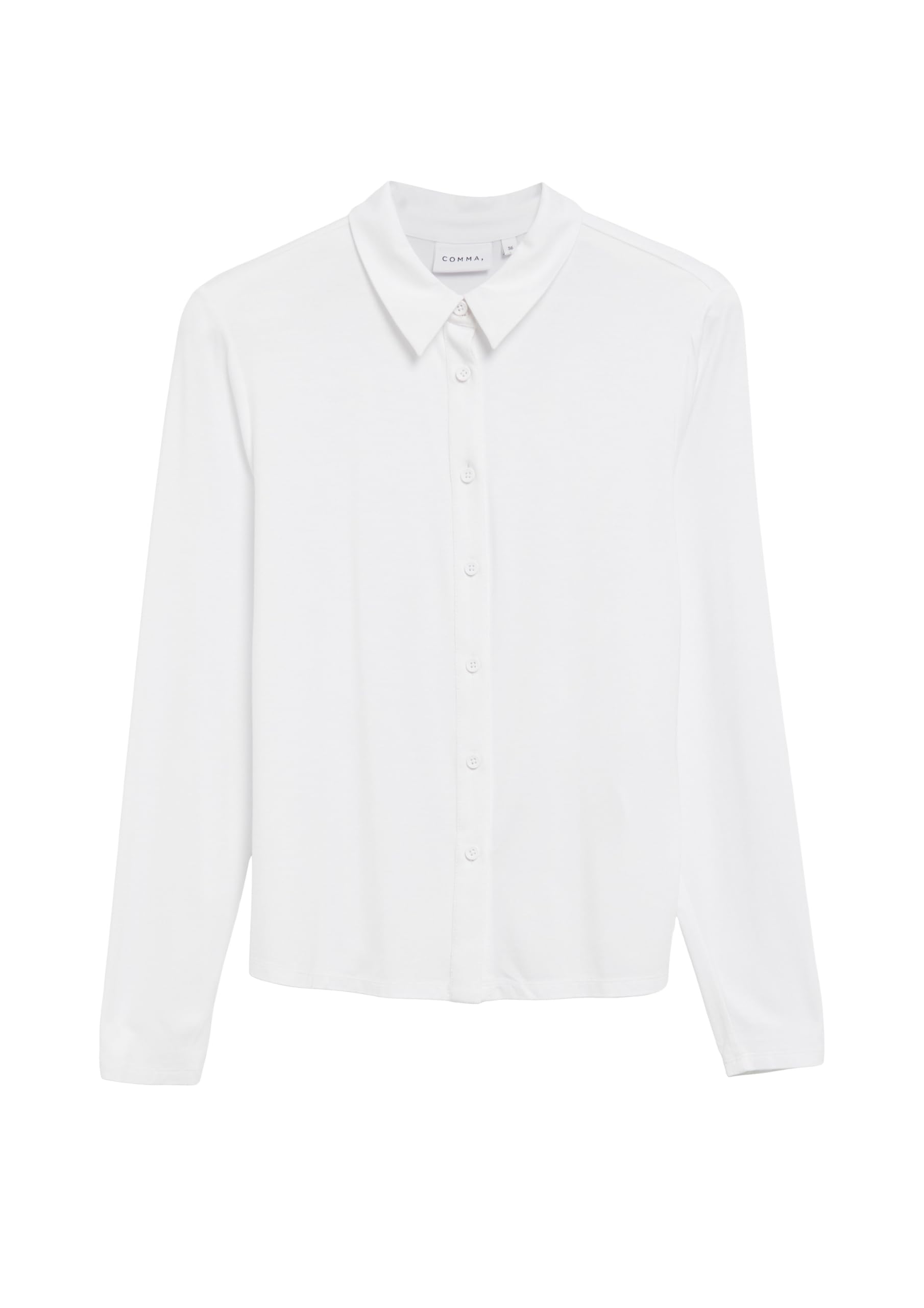 comma-bluse-jersey-t-shirt-gr-34-regular-hemdkragen-knopfleiste image 4
