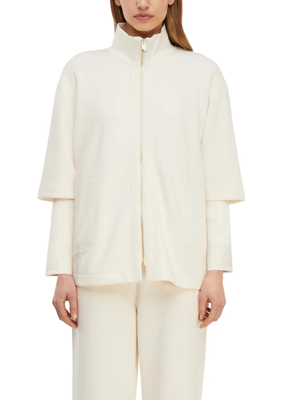 comma-jackets-sweatjacke-jersey-jacke-gr-e-42-mit-rippdetails image 1