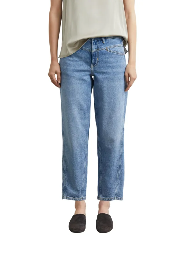 comma-jeans-barrel-leg-jeans-gr-e-34-mid-rise-crop image 1