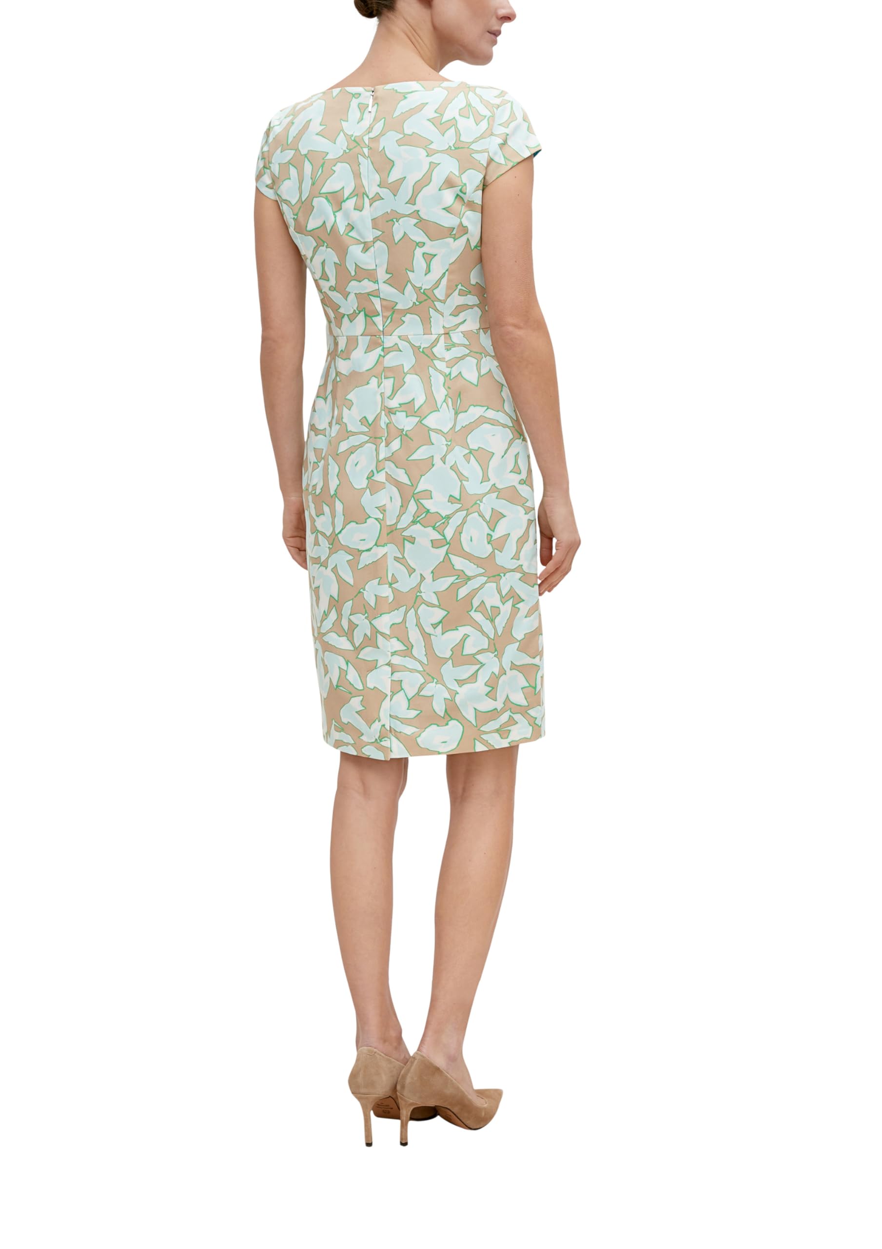 comma-kleid-baumwollsatin-damen-mehrfarbig-gr-34 image 2