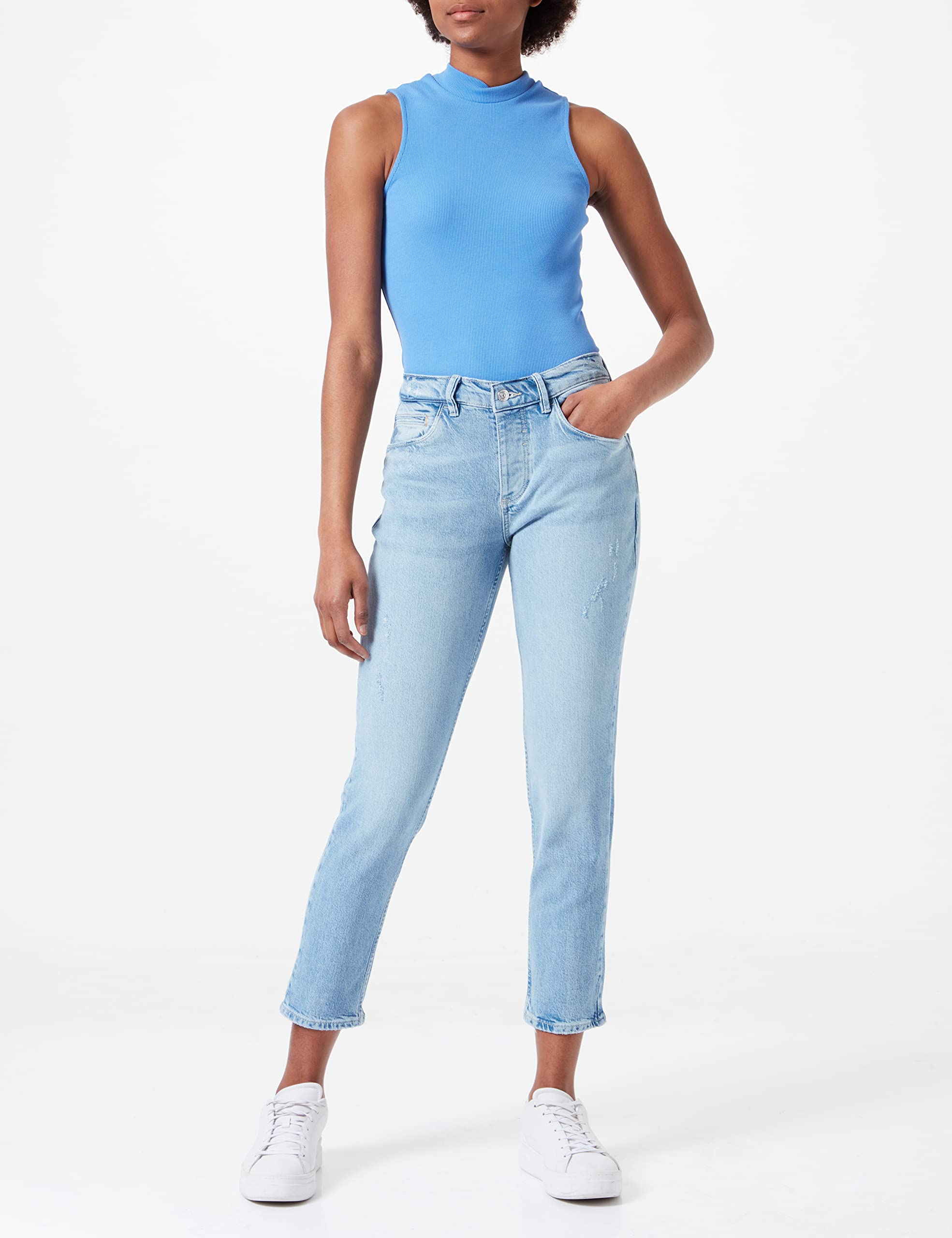 comma-ci-freizeithose-damen-hellblau-jeans-flare-gr-54z2 image 2