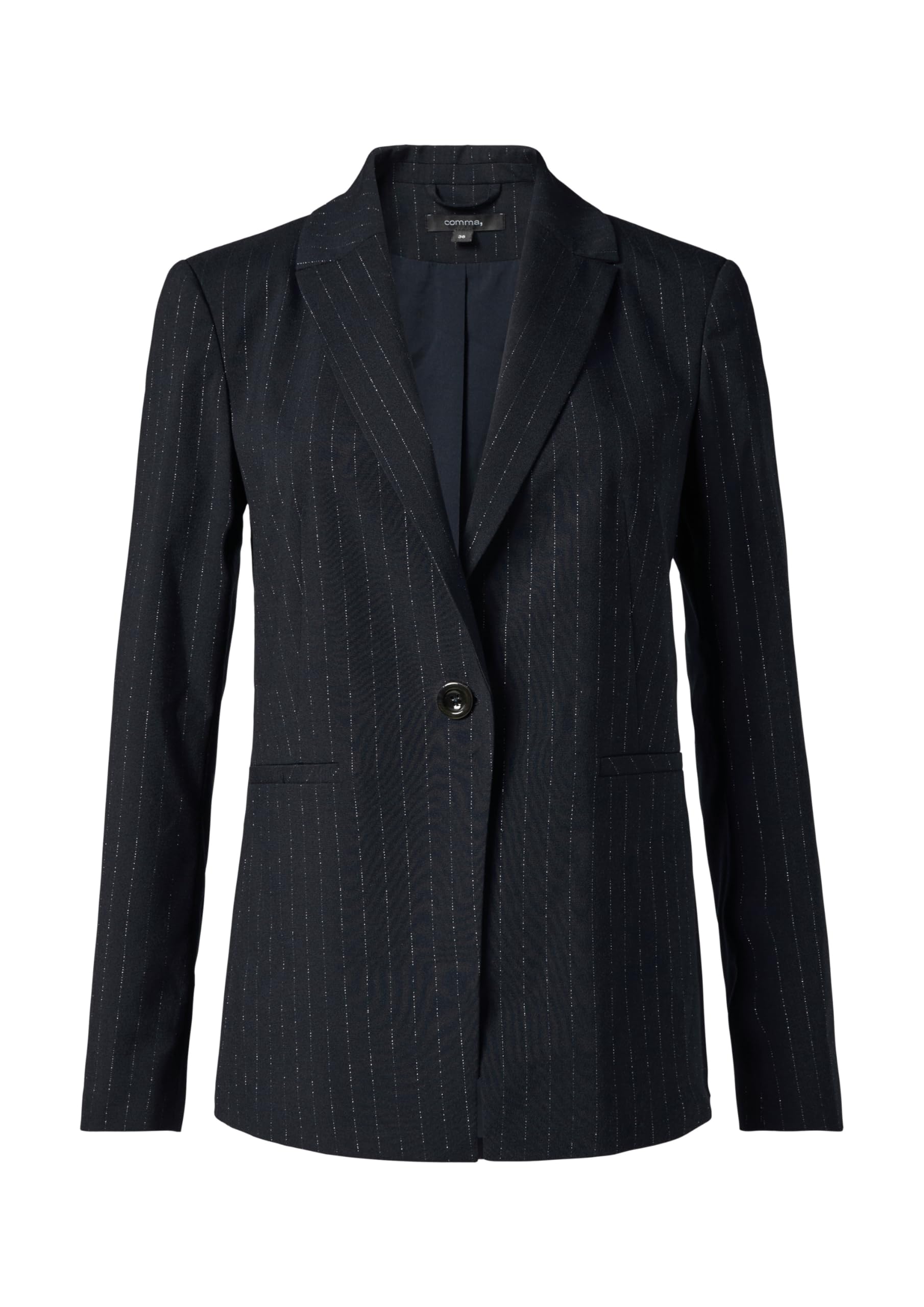 comma-blazer-business-nadelstreifen-glitzergarn-gr-46 image 3