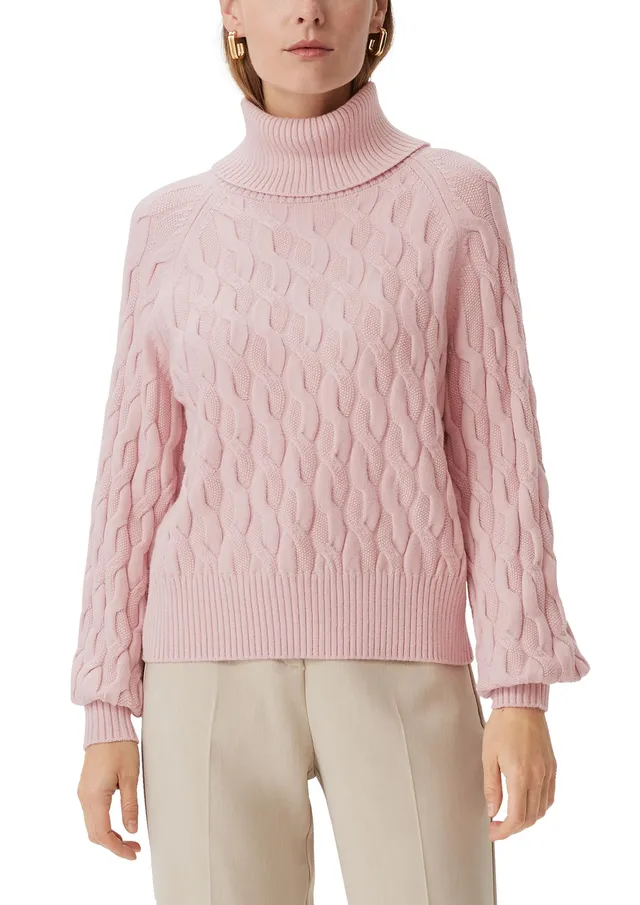 comma-pullover-strickmuster-gr-rollkragen-pfirsich image 1