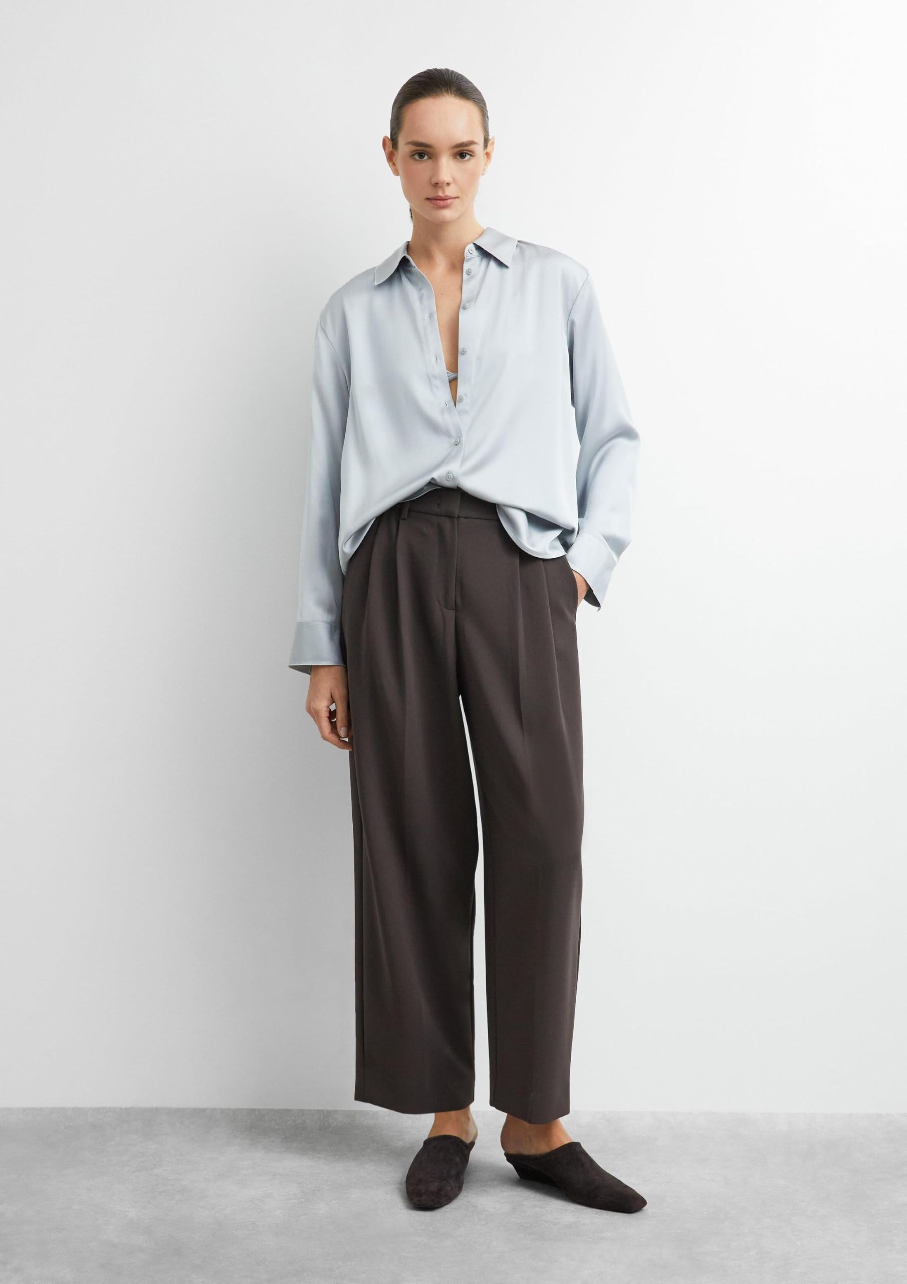 comma-hose-wide-leg-nadelstreifen-damen-braun-g-rtel image 3