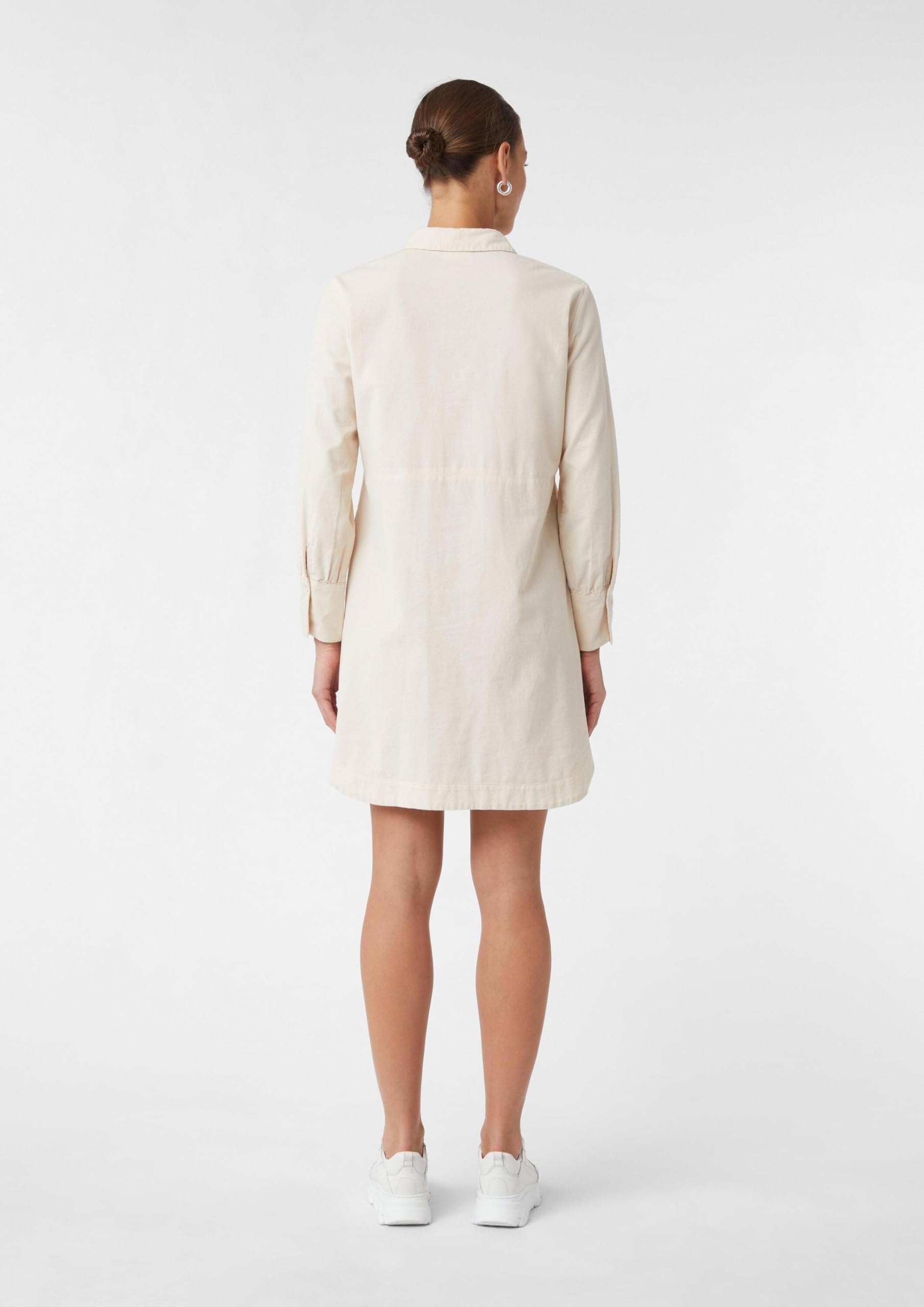 comma-hemdblusenkleid-damen-beige-gr-42-feincord image 7