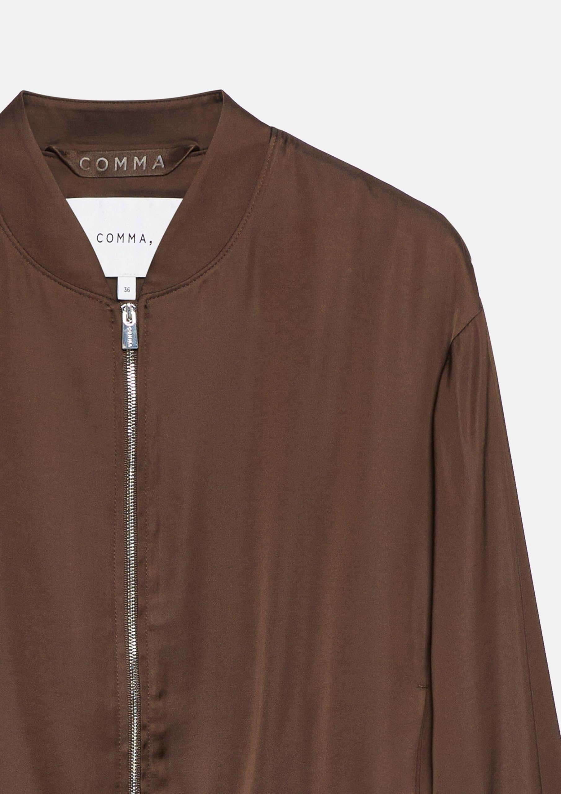 comma-jackets-blousonjacke-gr-42-satin-bomberkragen image 5