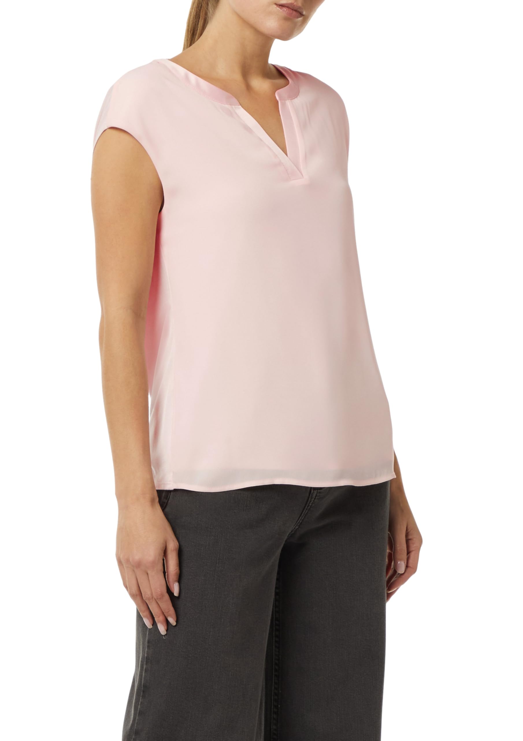 comma-blusenshirt-mit-satinblende-bluse-hellblau-38 image 8