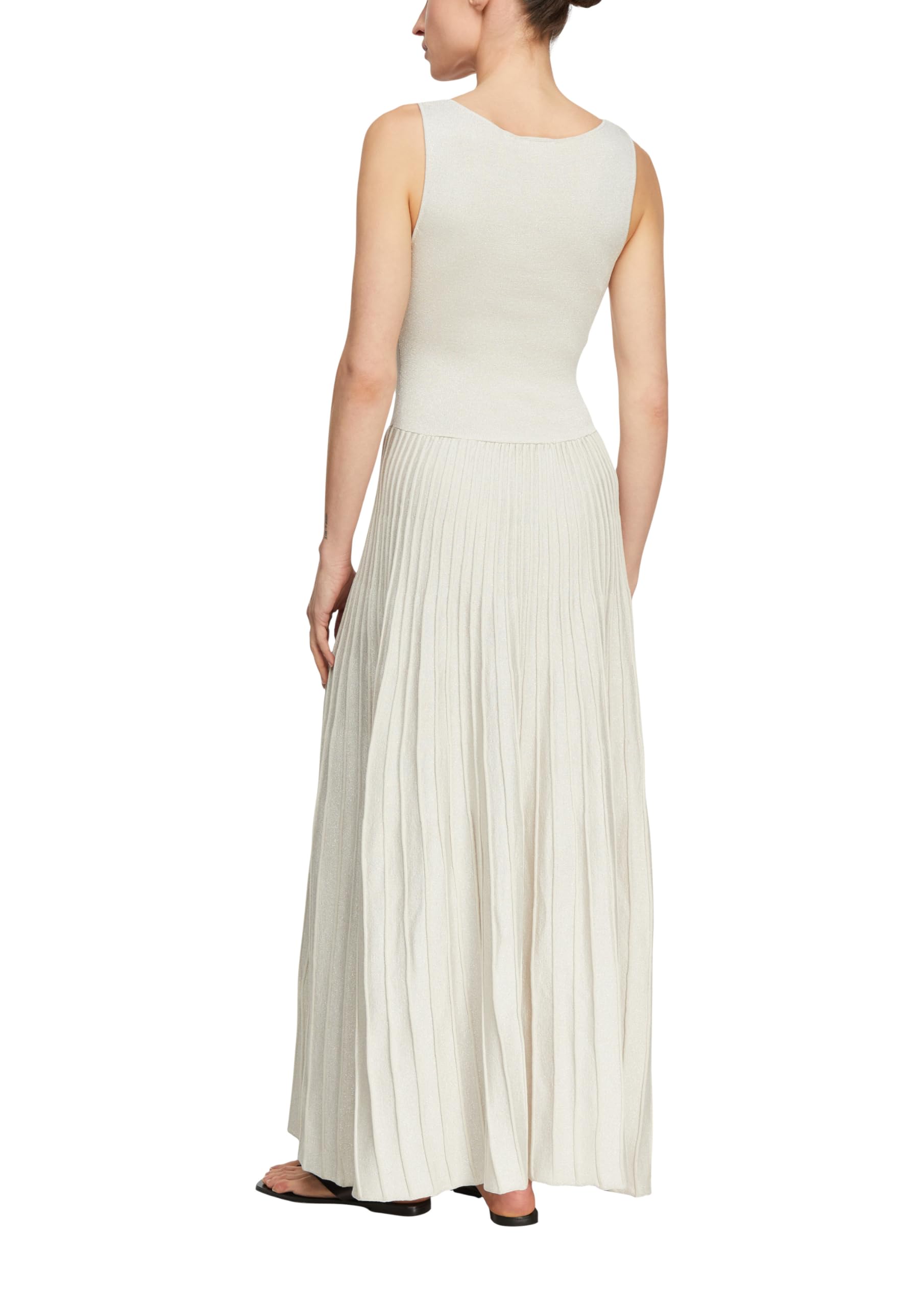 comma-dresses-strickkleid-gr-40-plisseerock-glitzergarn image 2