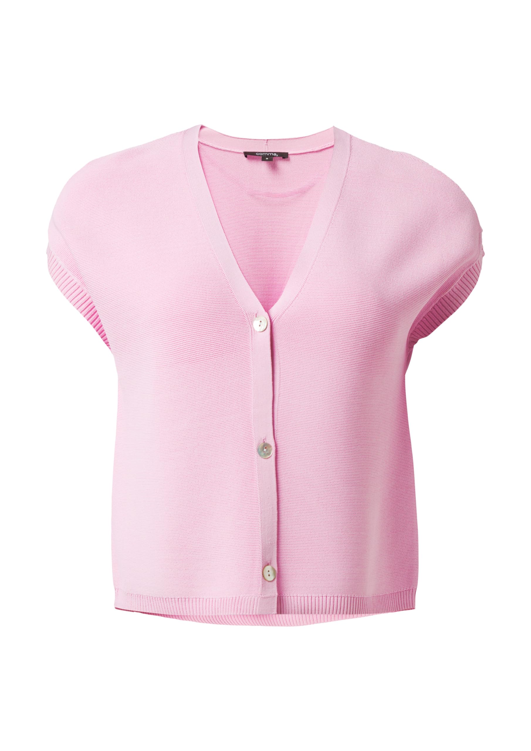comma-strickjacke-viskosemix-cardigan-pink image 4