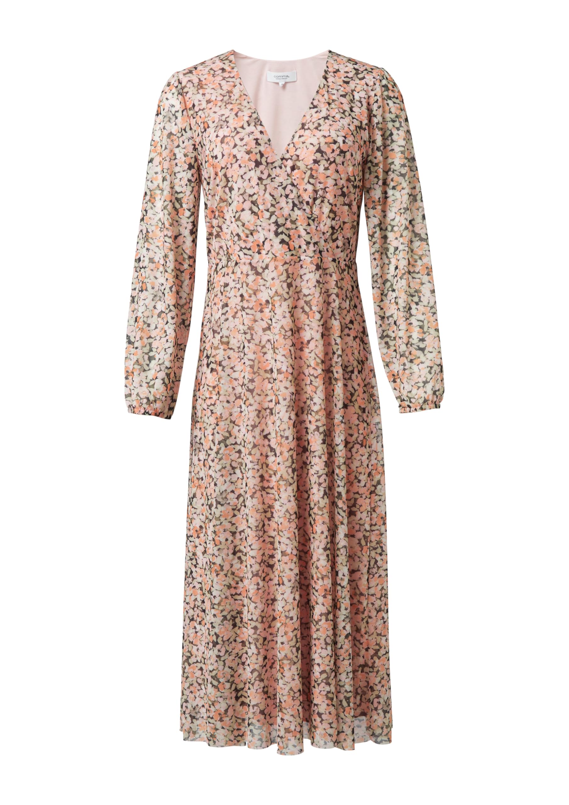 comma-midi-wickelkleid-mesh-all-over-print-gr-40 image 3