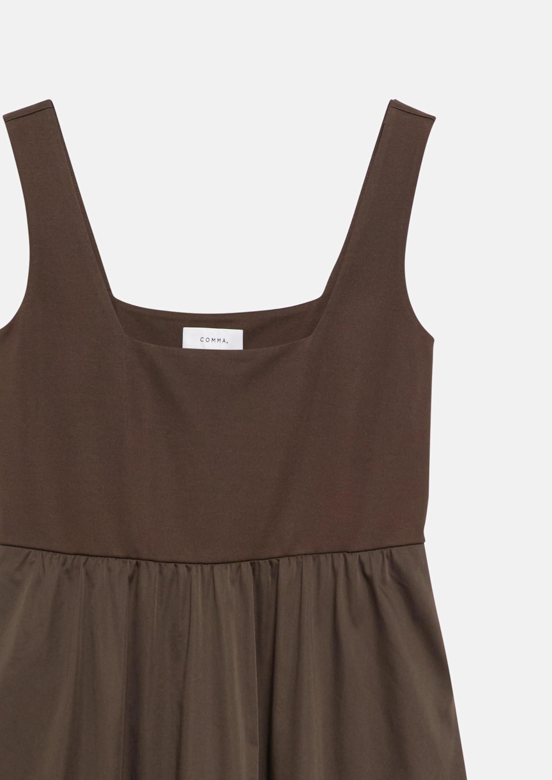 comma-jersey-popeline-kleid-gr-36-dunkelbraun-lang image 5