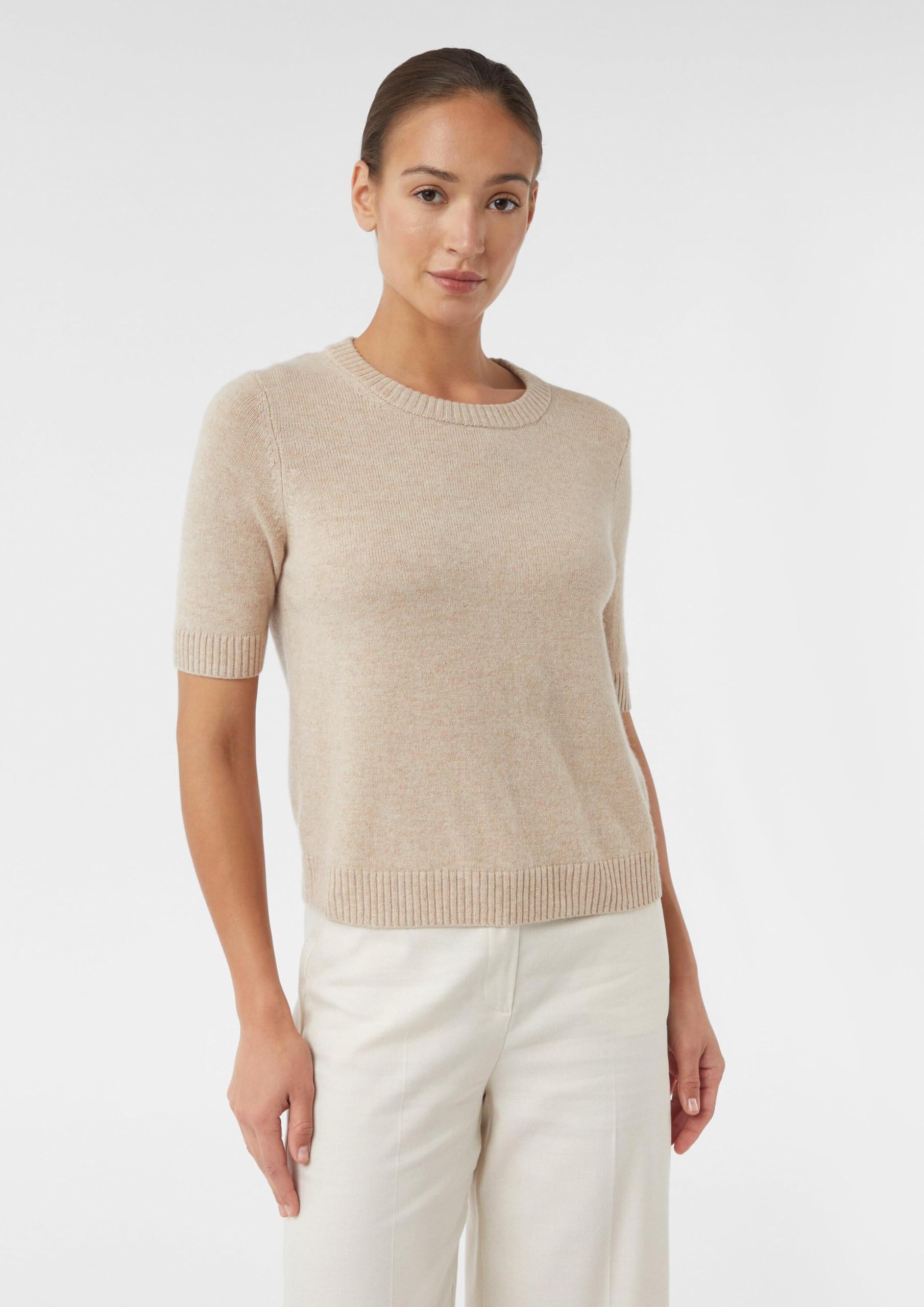 comma-knitwear-strickpullover-kurzarm-gr-44-sandfarben image 6