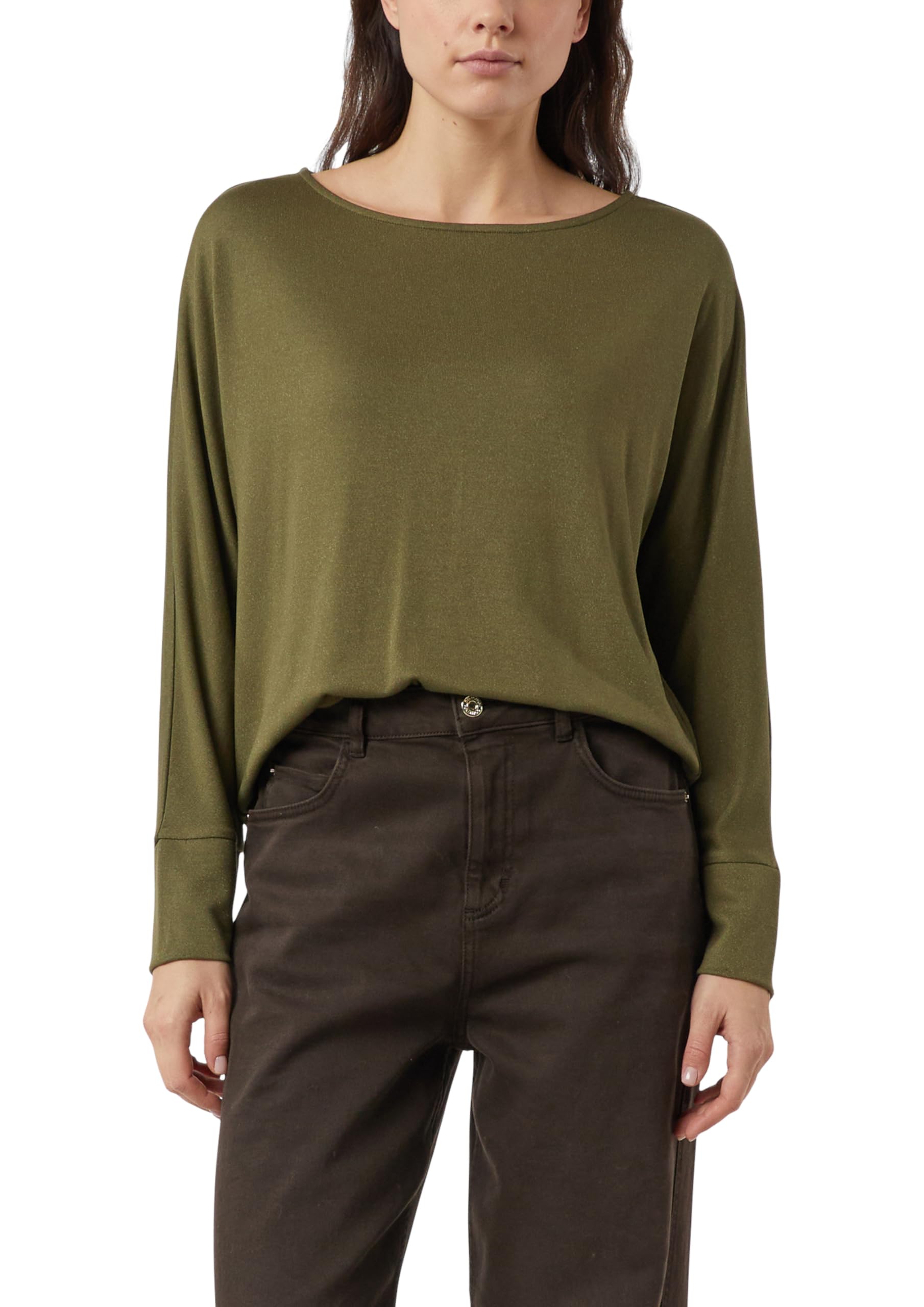 comma-2173414-t-shirt-langarm-relaxed-fit-42-olivgr-n image 1