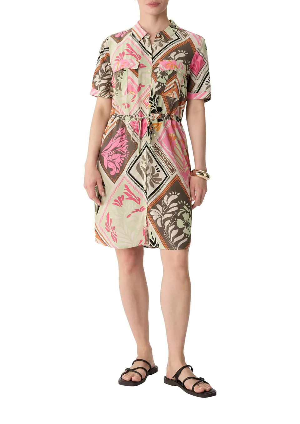 comma-hemdblusenkleid-all-over-print-gr-42-relaxed-fit image 1