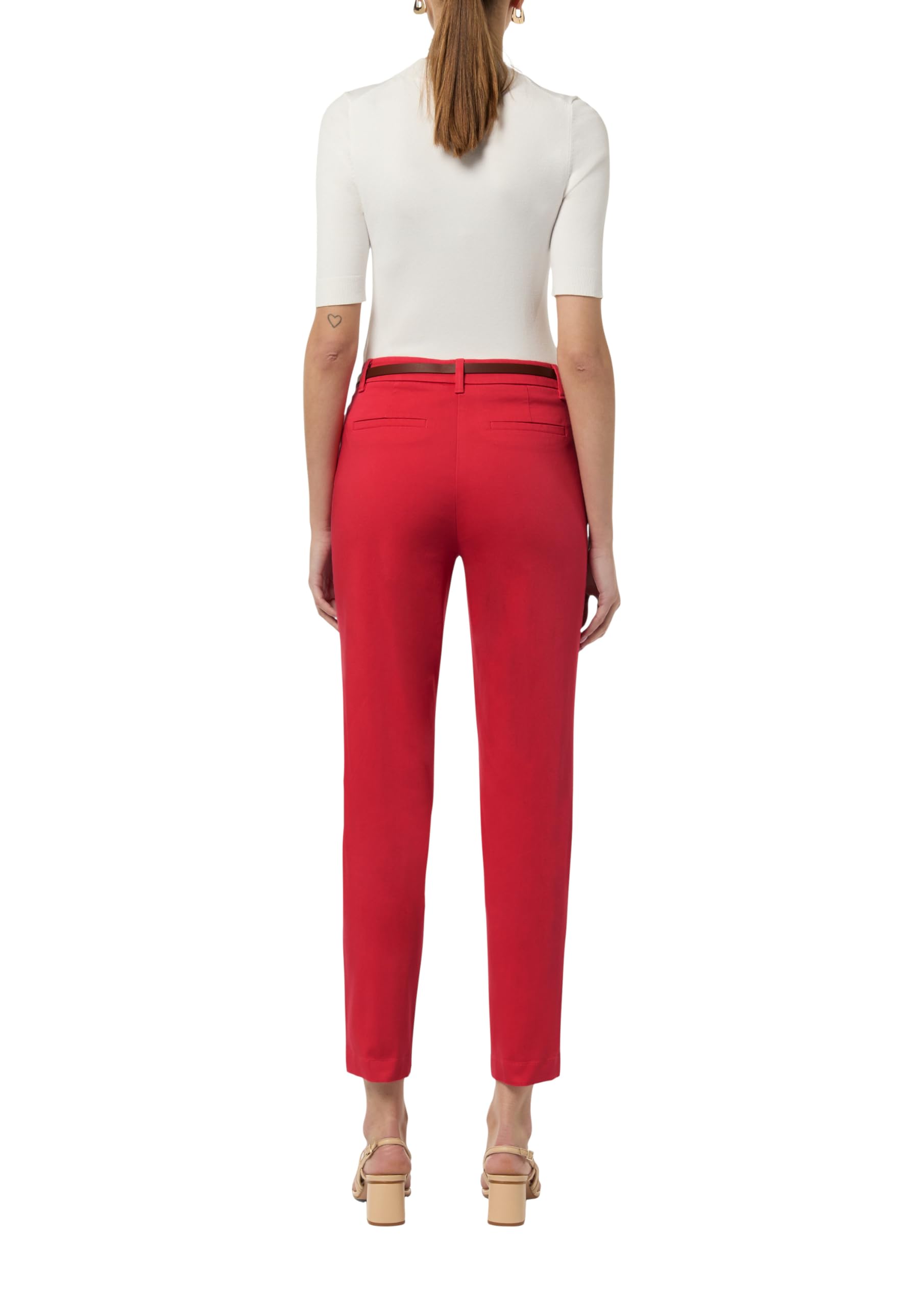 comma-trousers-chino-hose-2113036-schwarz-mit-g-rtel image 2