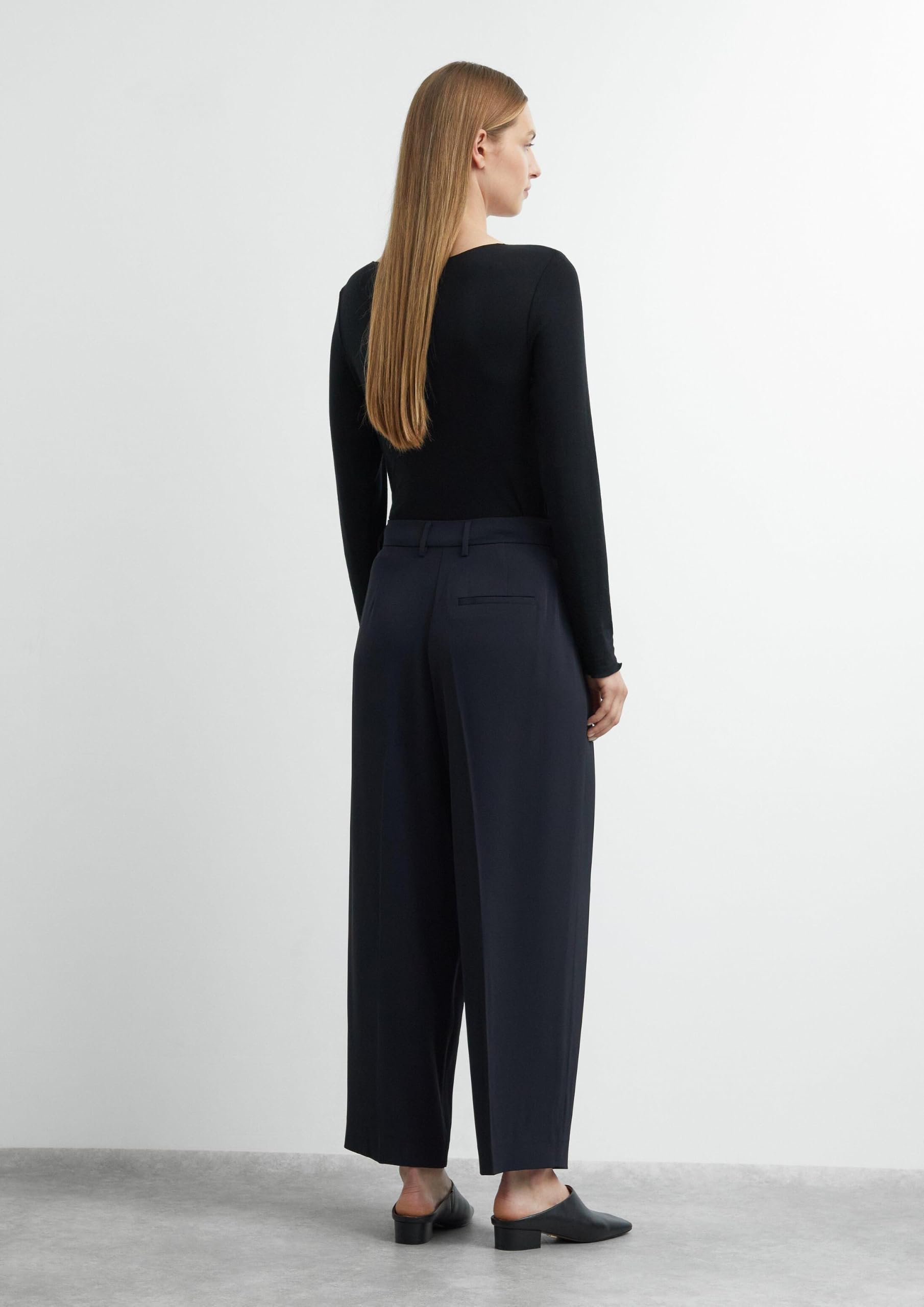 comma-bundfaltenhose-wide-leg-hose-damen-navy-gr-34 image 7