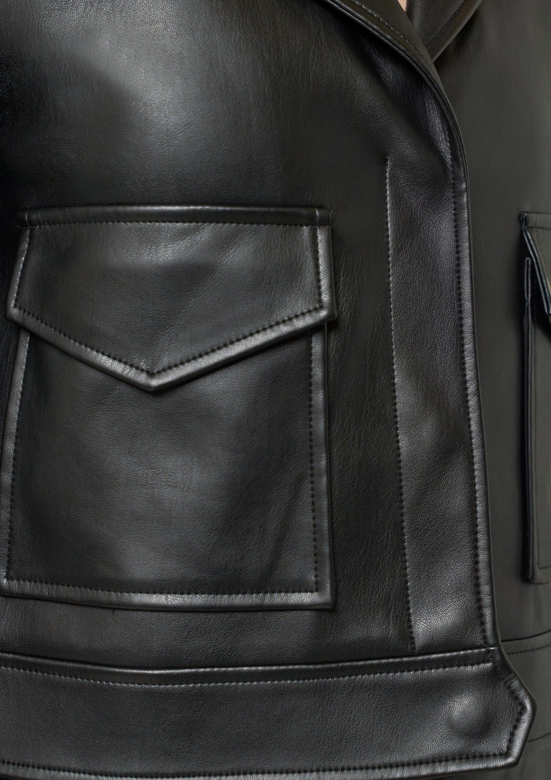 comma-2160394-biker-blazer-damen-gr-44-schwarz-lederimitat image 5