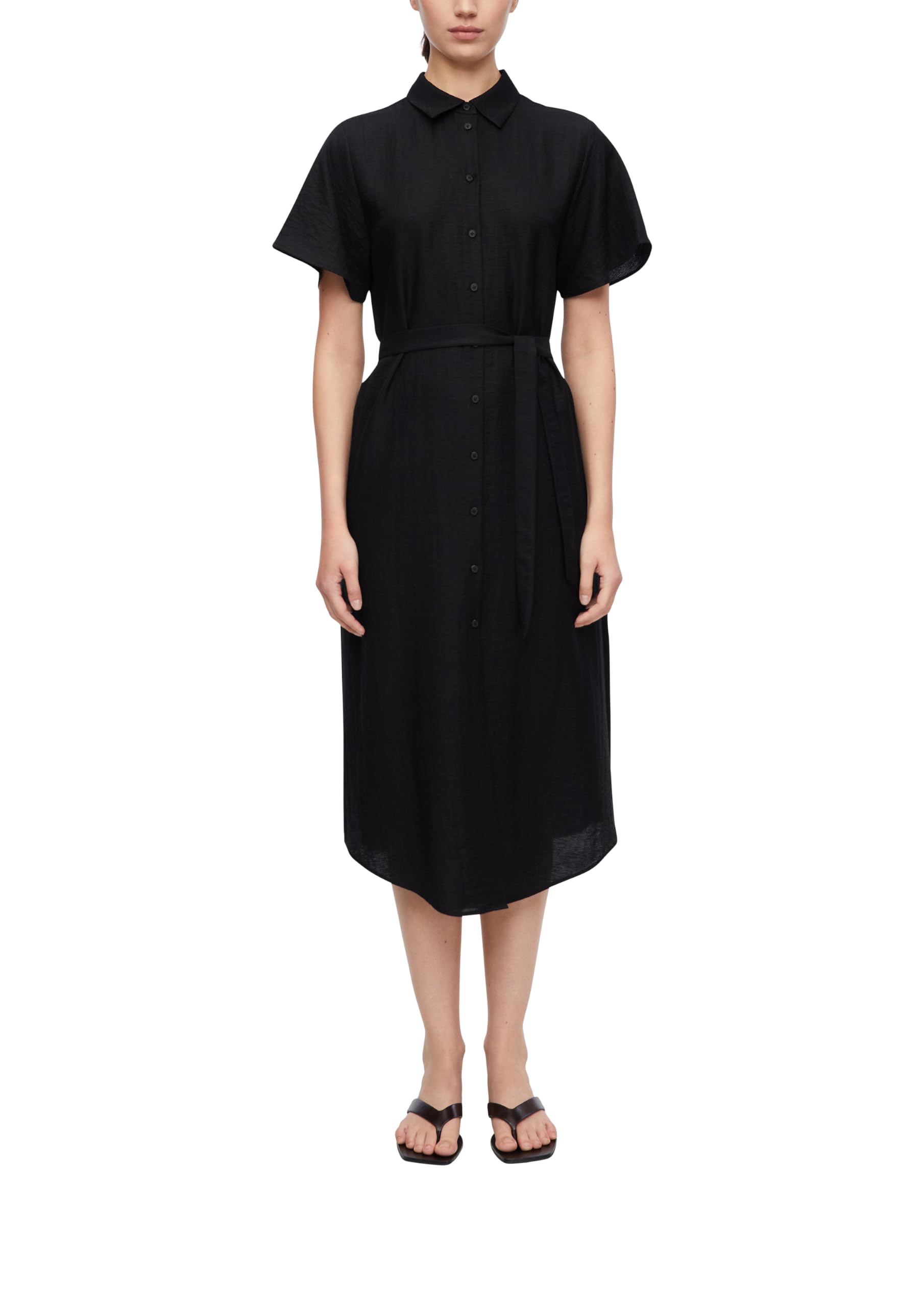 comma-dresses-hemdblusenkleid-viskose-leinen-midi-44 image 8