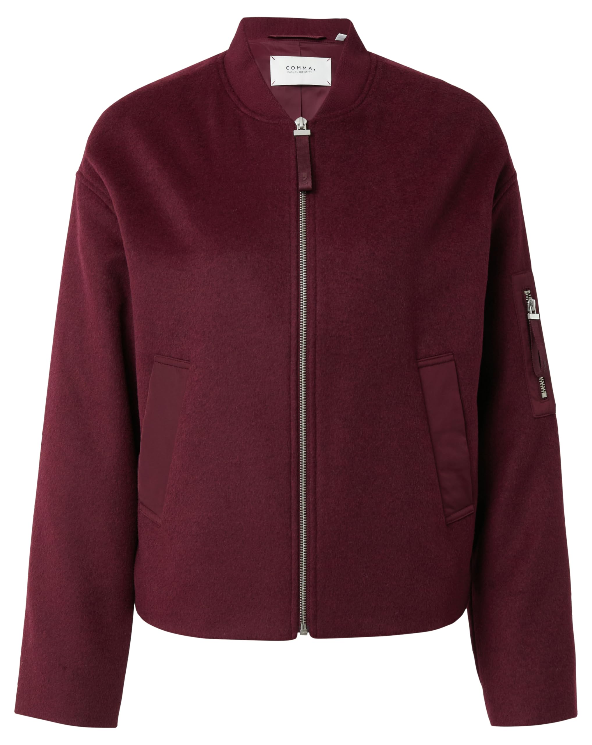 comma-jackets-blouson-wollmix-bordeaux-gr-m image 1