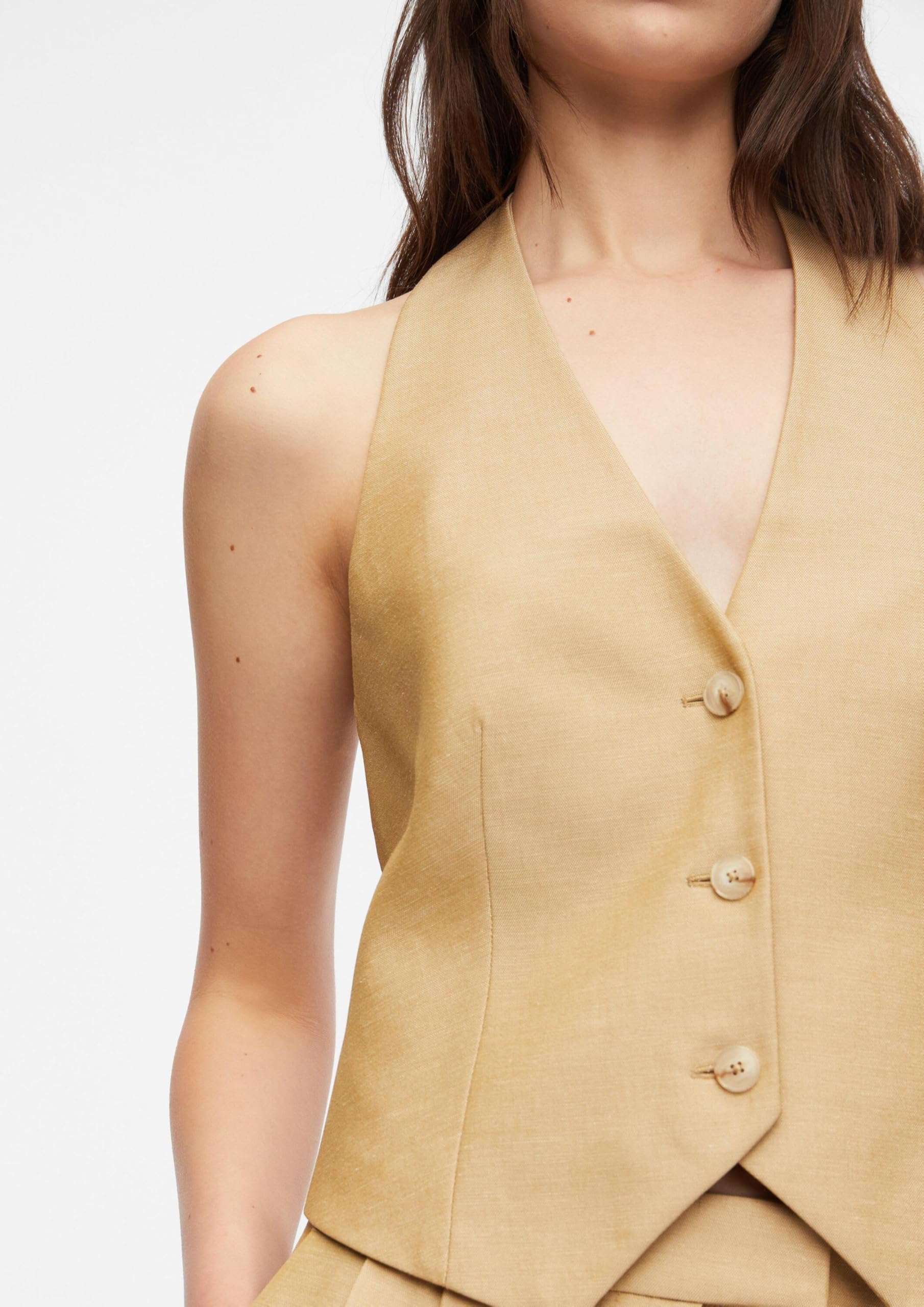 comma-indoor-weste-neckholder-leinenmix-gr-e-36-sandstein image 4