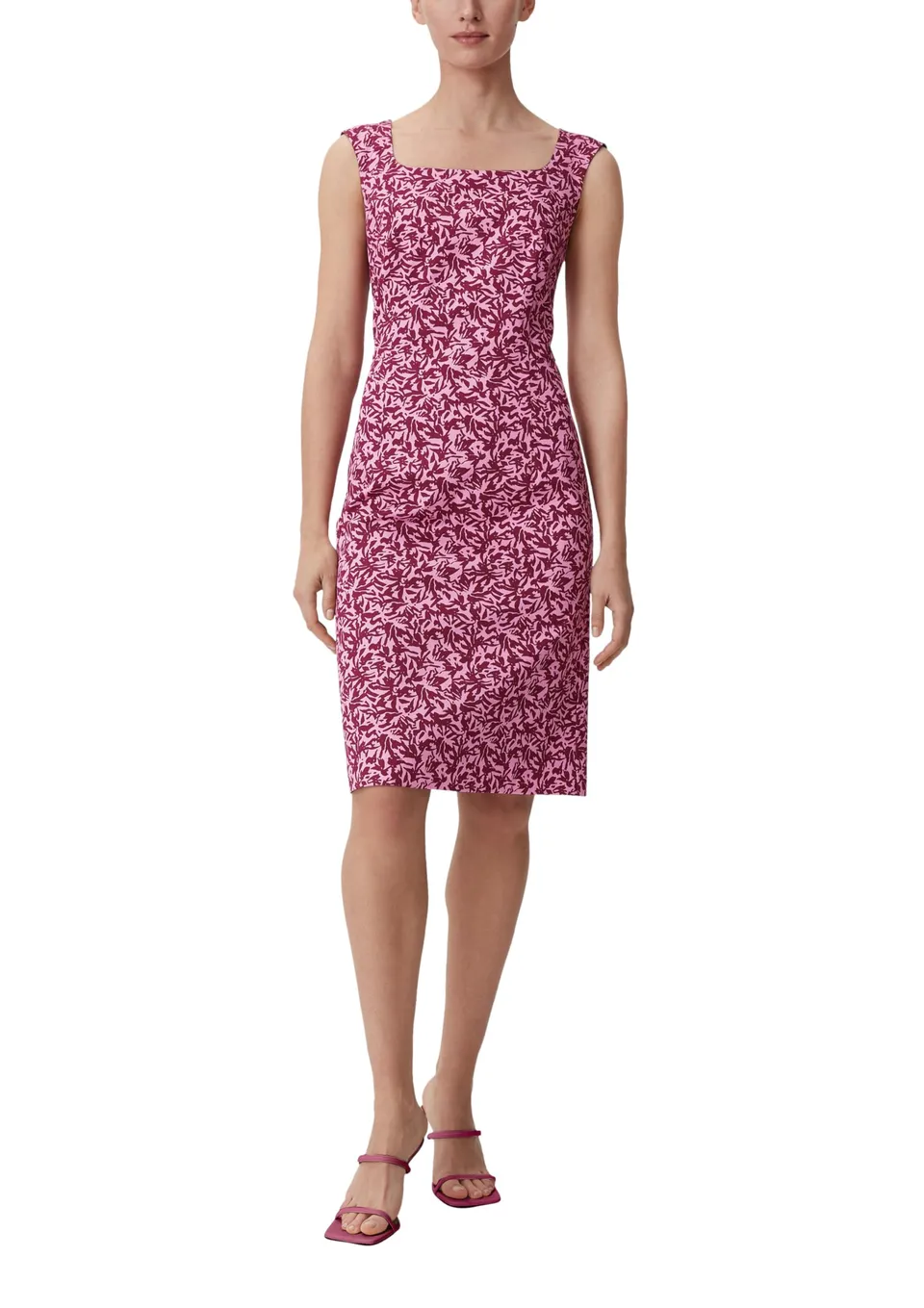 comma-kleid-baumwollstretch-gr-40-pink-kurz image 1