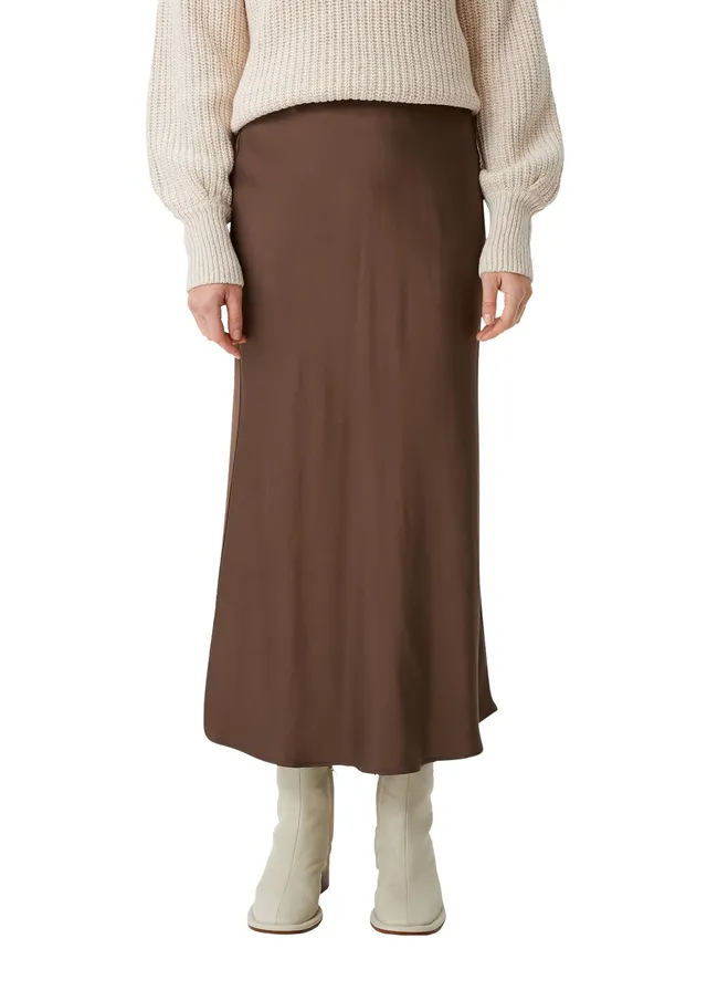 comma-skirts-satin-rock-viskosestretch-glanz image 1
