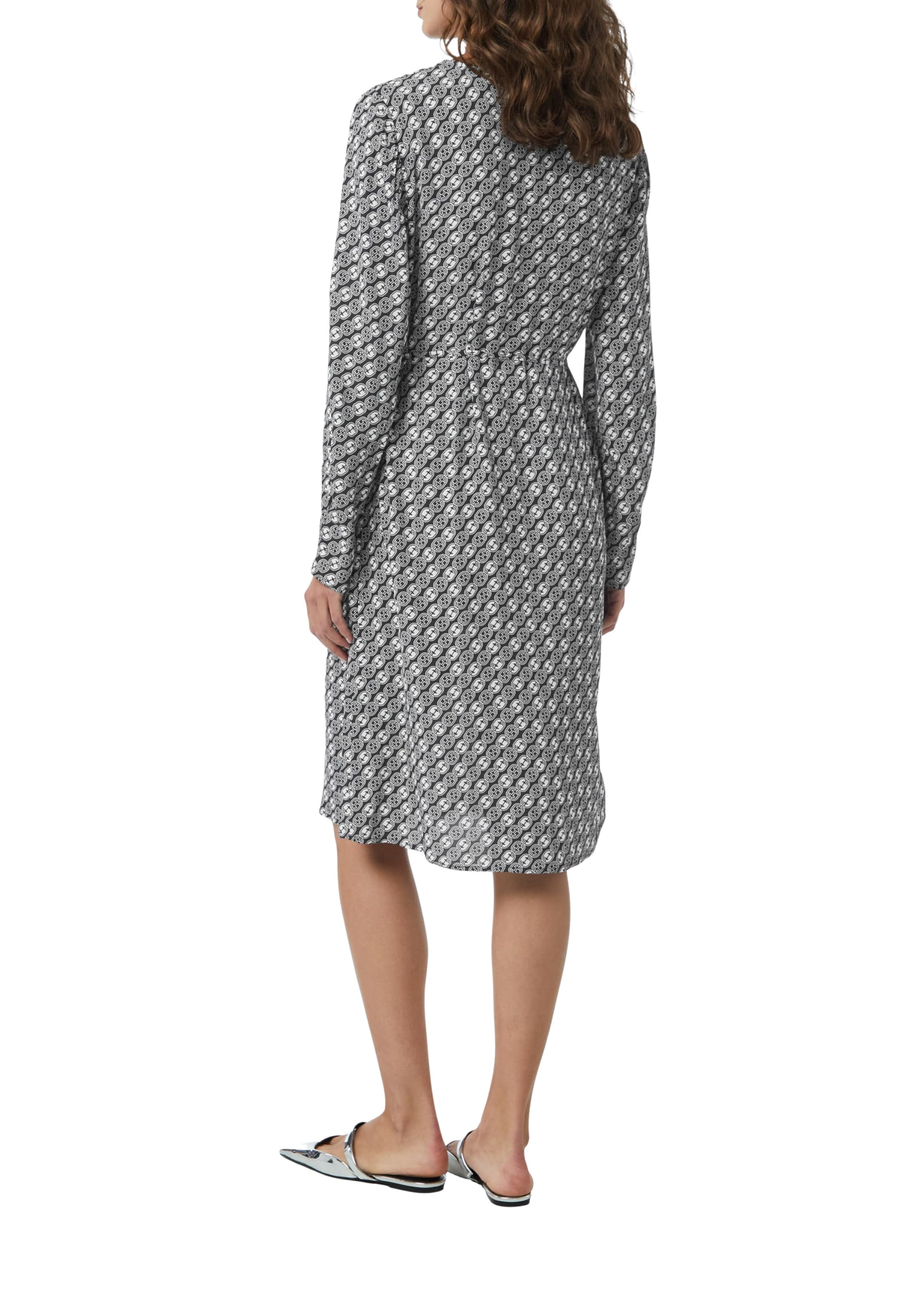 comma-cr-pe-kleid-icon-muster-blusenkleid-gr-42-langarm image 2