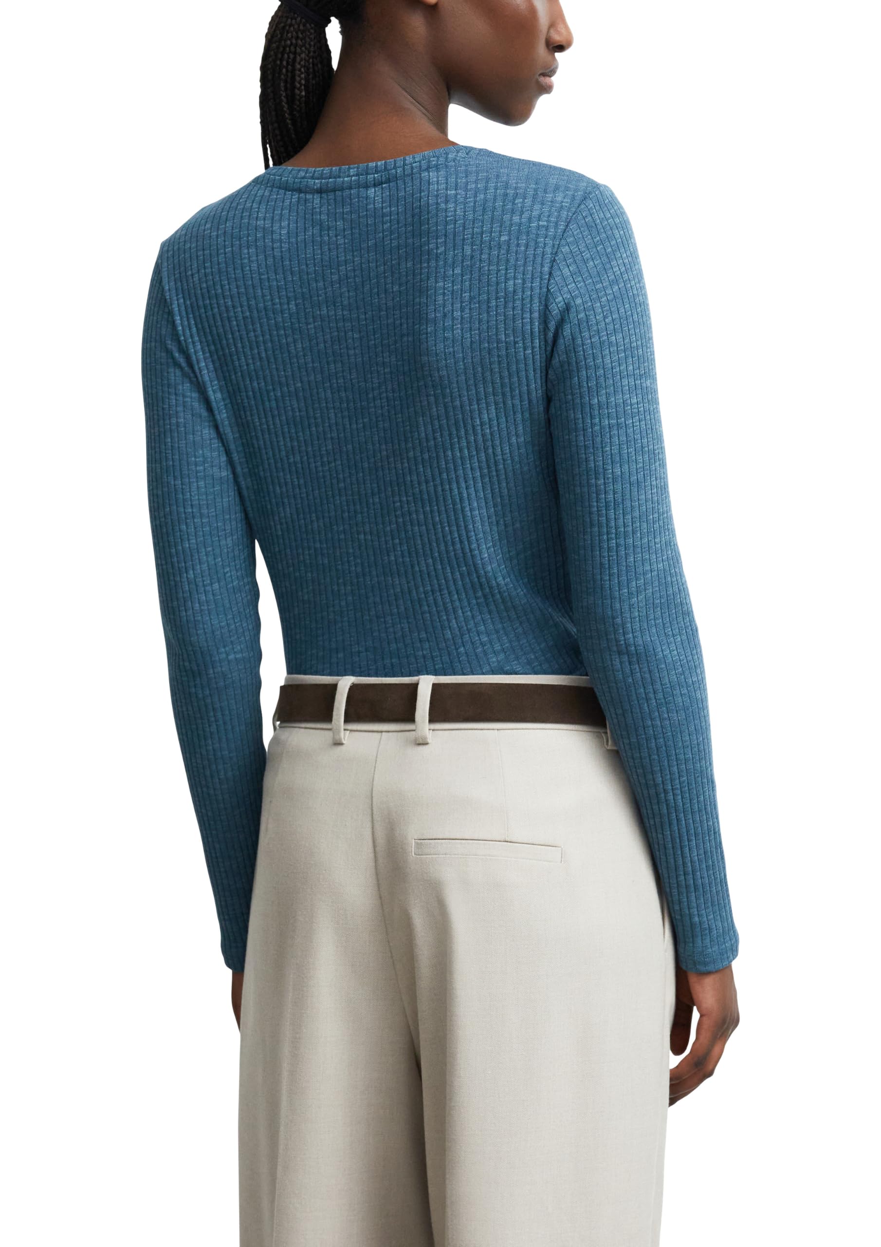 comma-shirt-2184584-damen-longsleeve-gr-42-rundhals-ripp image 2