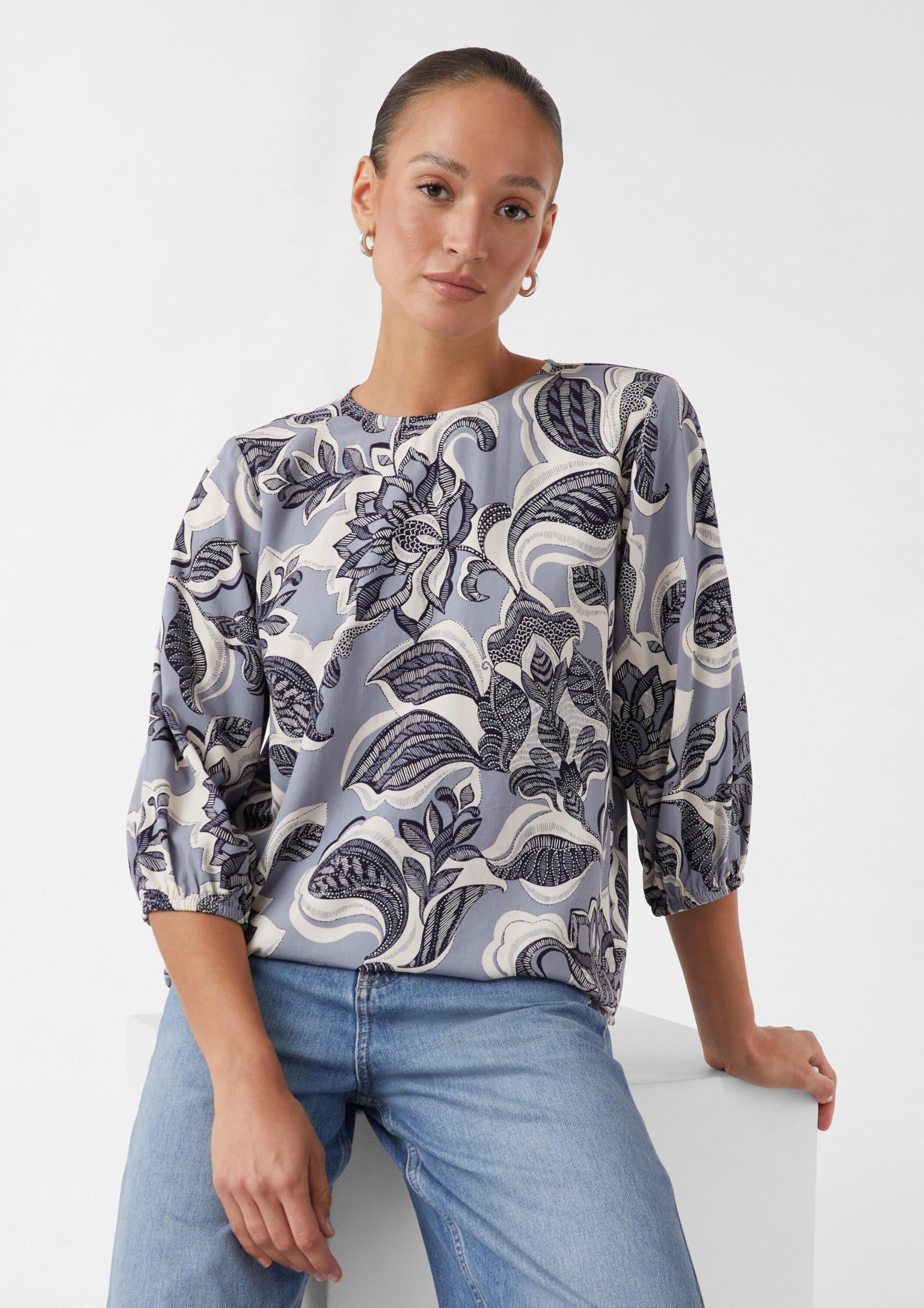 comma-twill-bluse-all-over-print-gr-e-38-luftig image 8