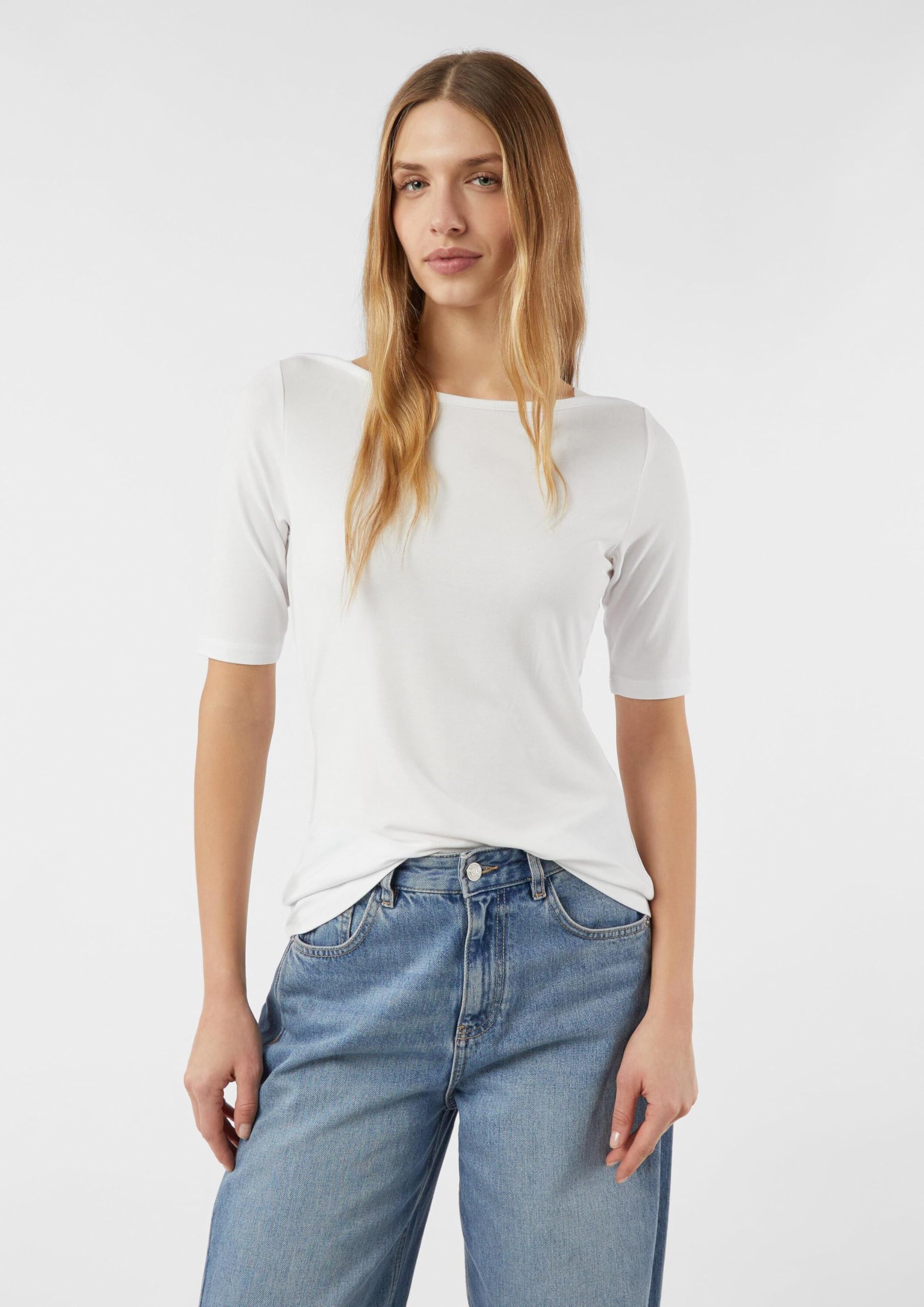 comma-shirt-viskosejersey-t-shirt-wei-36-3-4-arm image 3