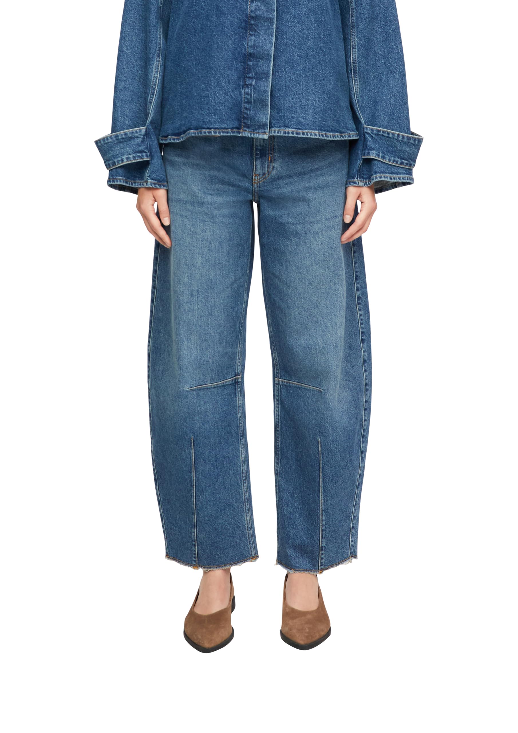 comma-jeans-hose-barrel-leg-denim-weit-blau image 1